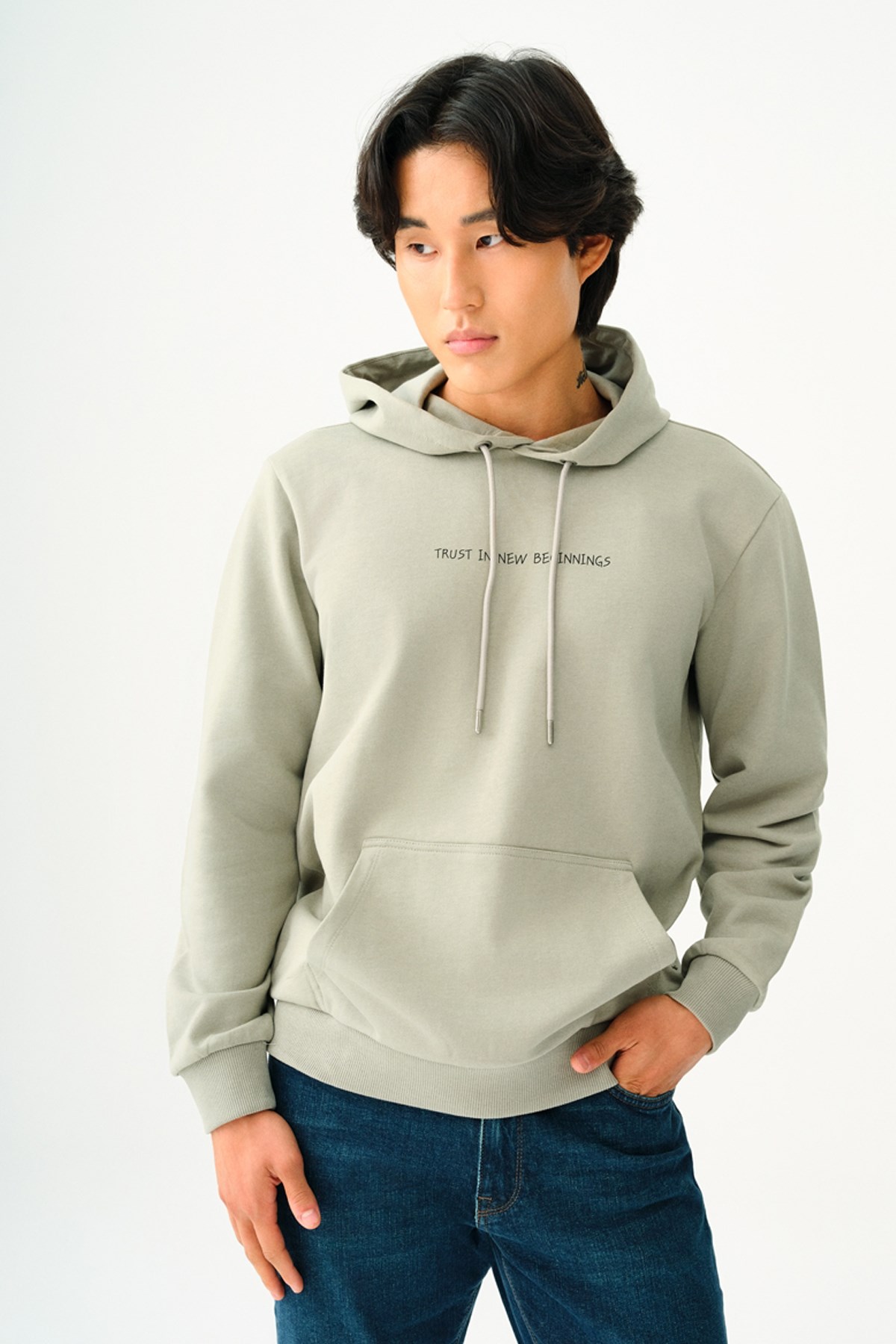 Loft Erkek Sweatshirt LF2037186 Yeşil