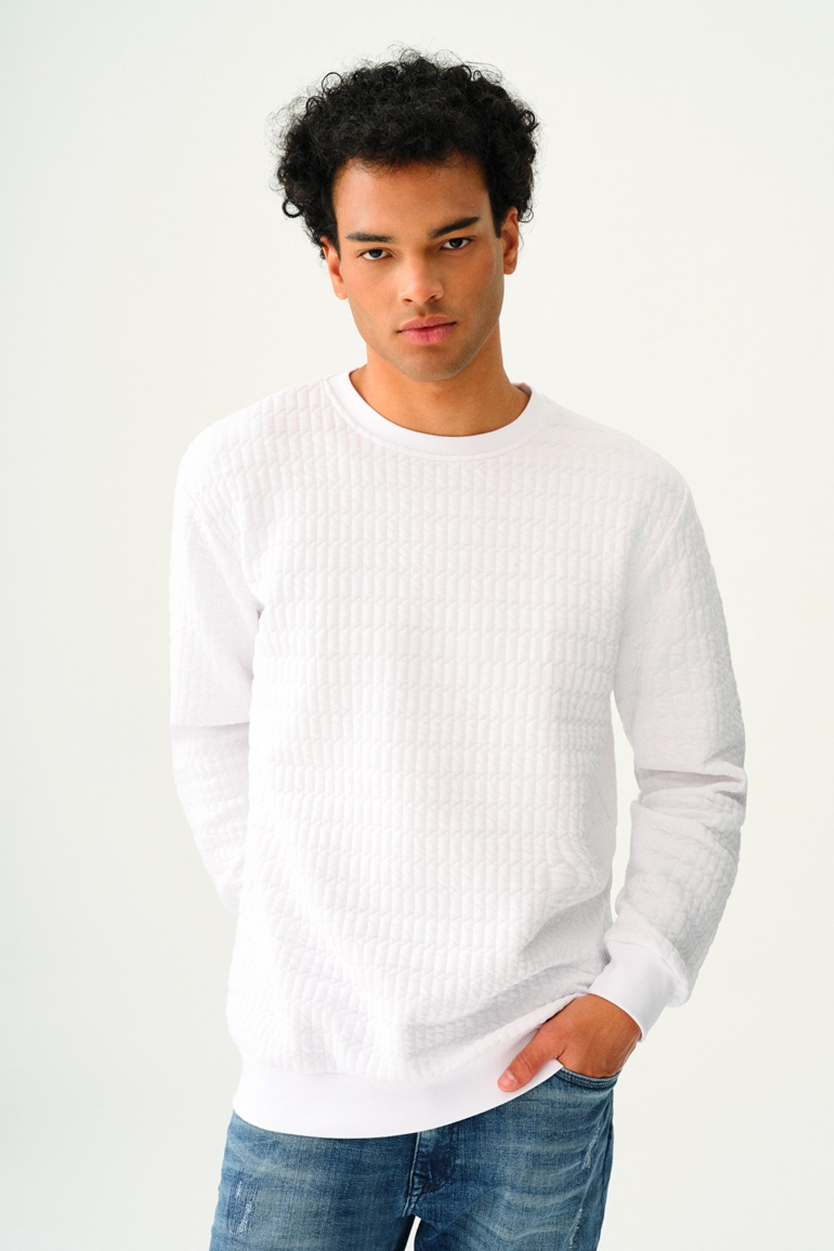 Loft Erkek Sweatshirt LF2037210 Beyaz