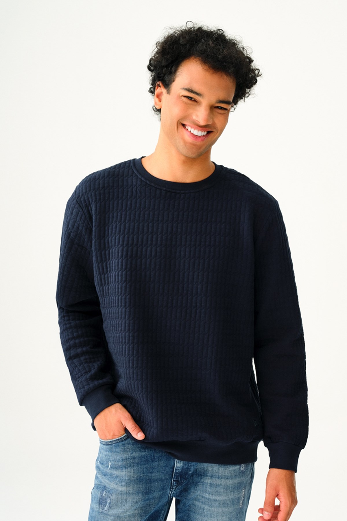 Loft Erkek Sweatshirt LF2037210 Lacivert
