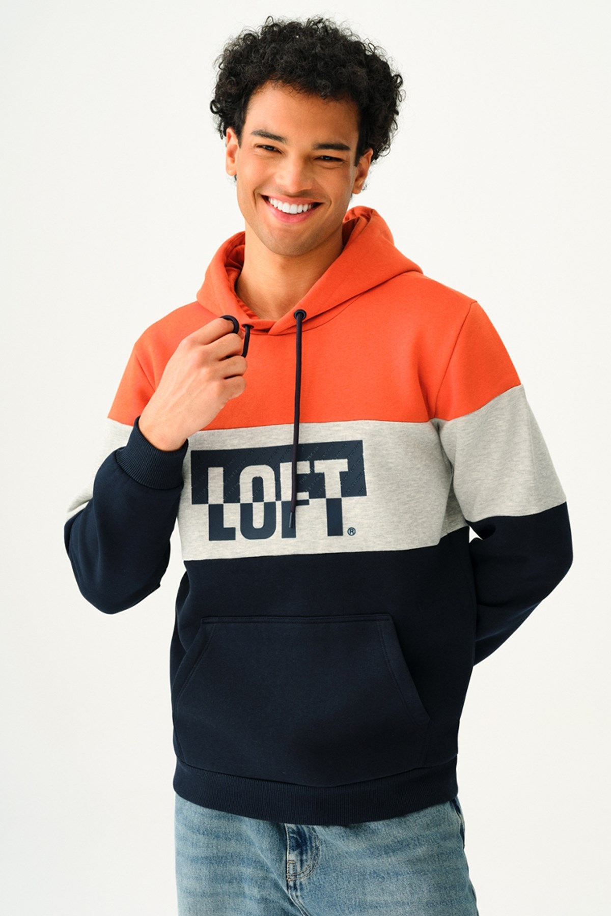 Loft Erkek Sweatshirt LF2037267 Turuncu