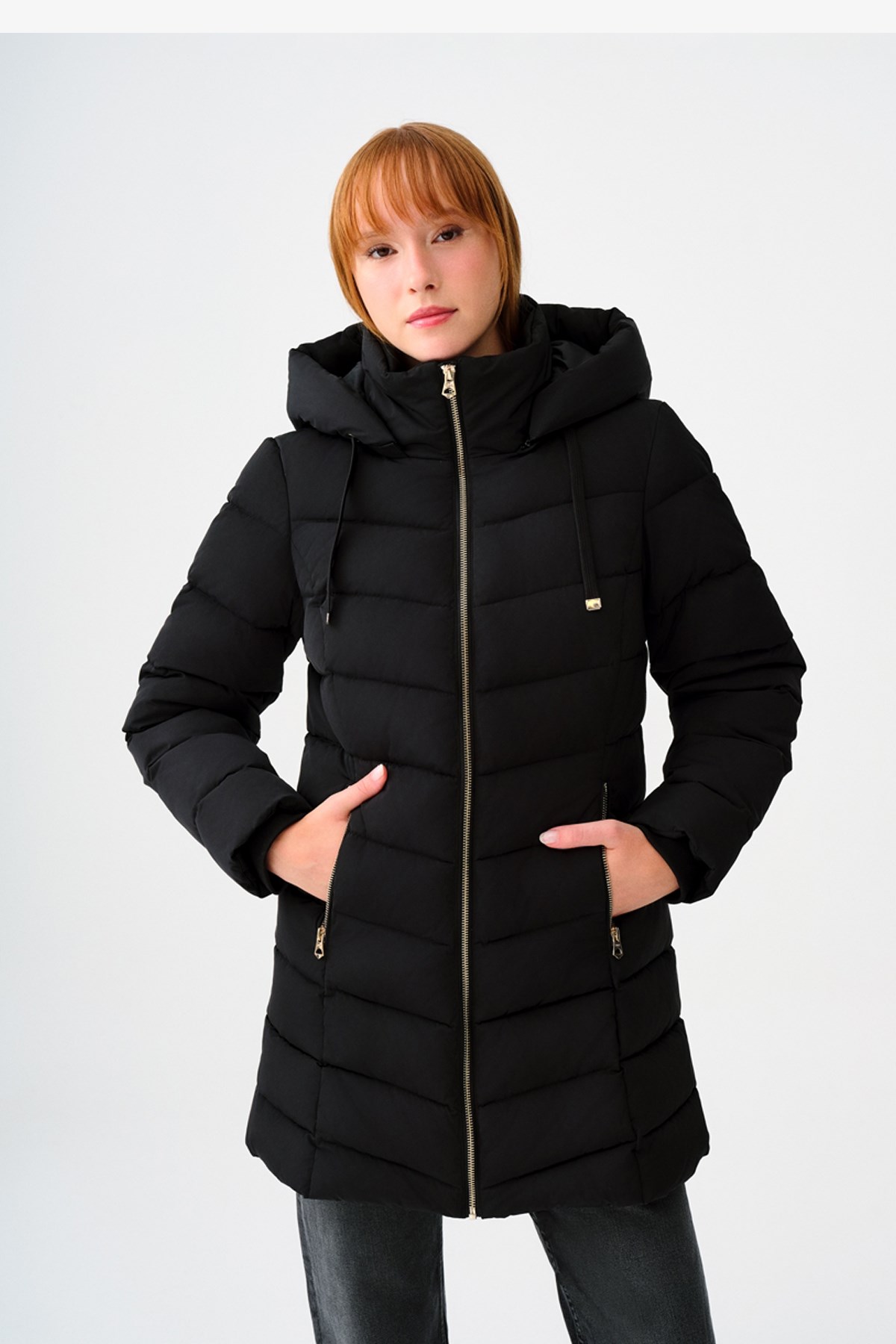 Loft Kadın Kaban LF2037282 Siyah