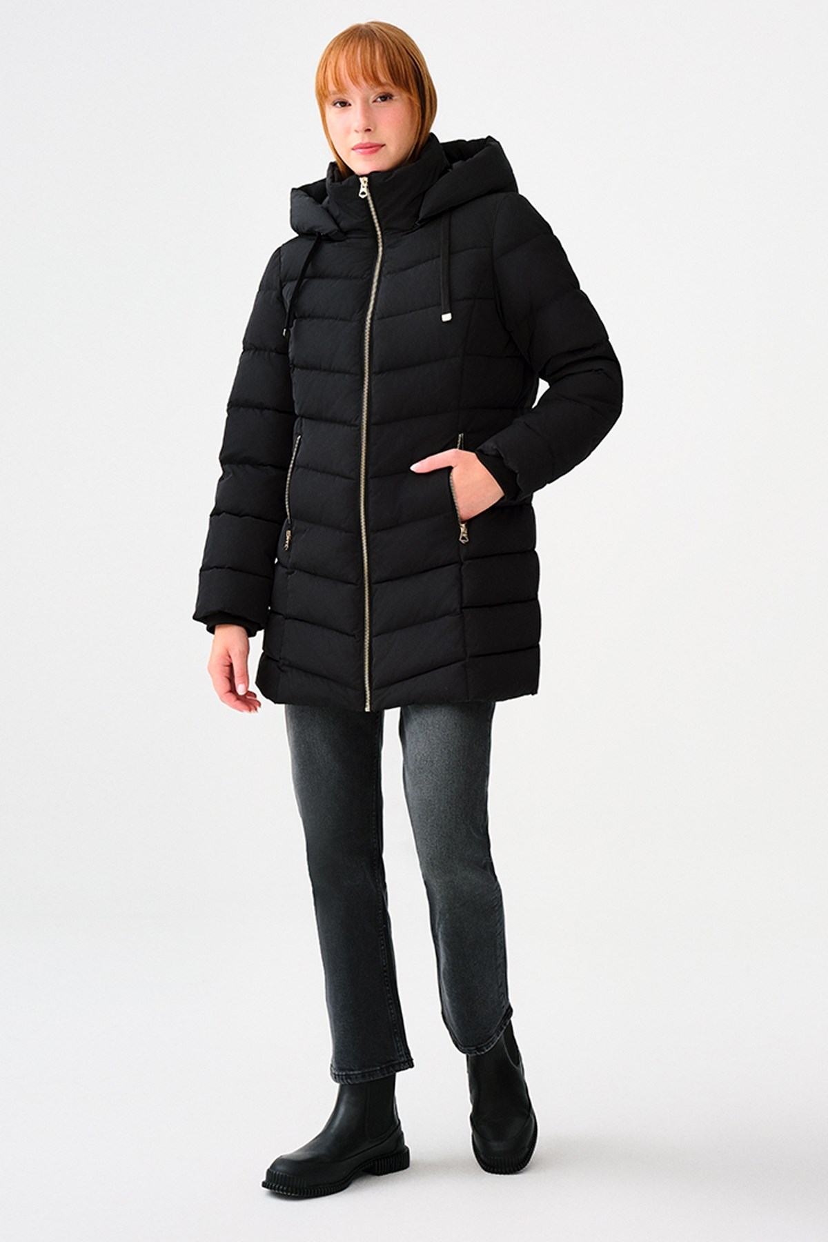 Loft Kadın Kaban LF2037282 Siyah