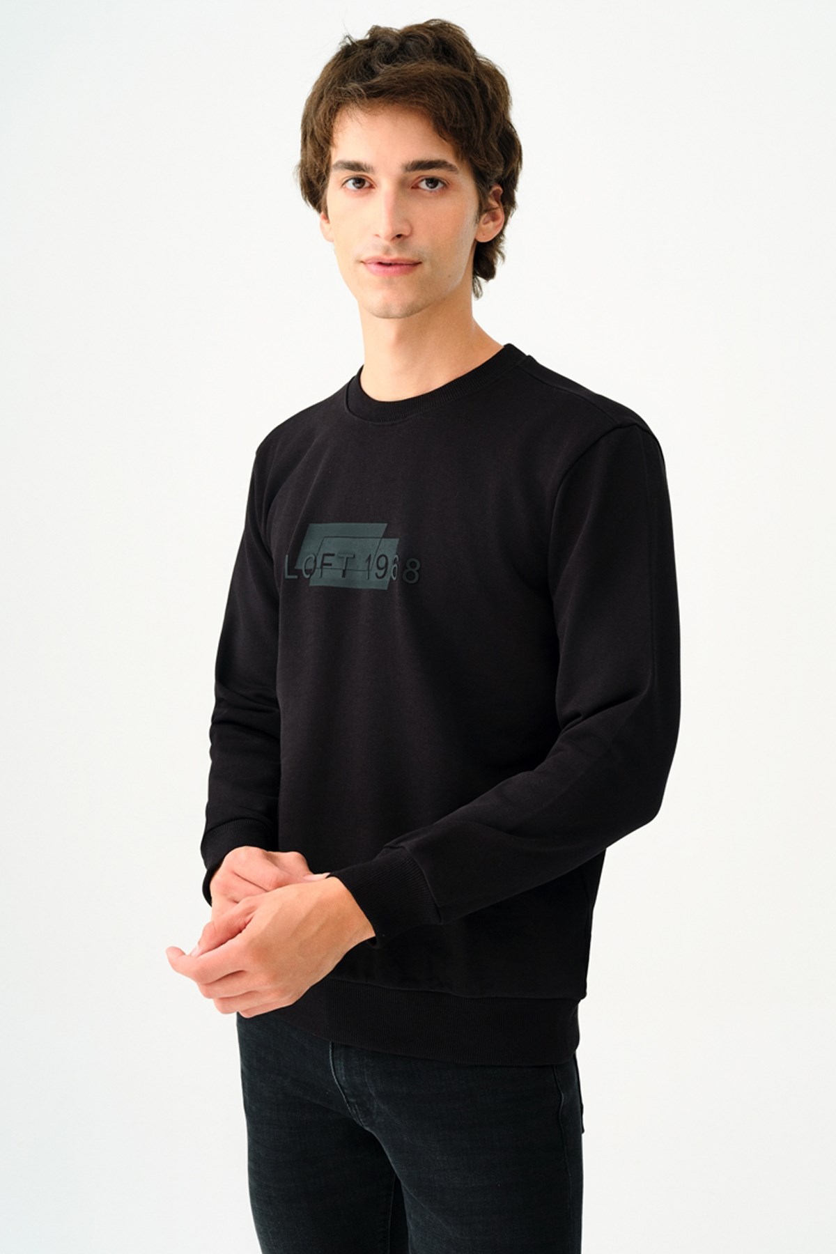 Loft Erkek Sweatshirt LF2037297 Siyah