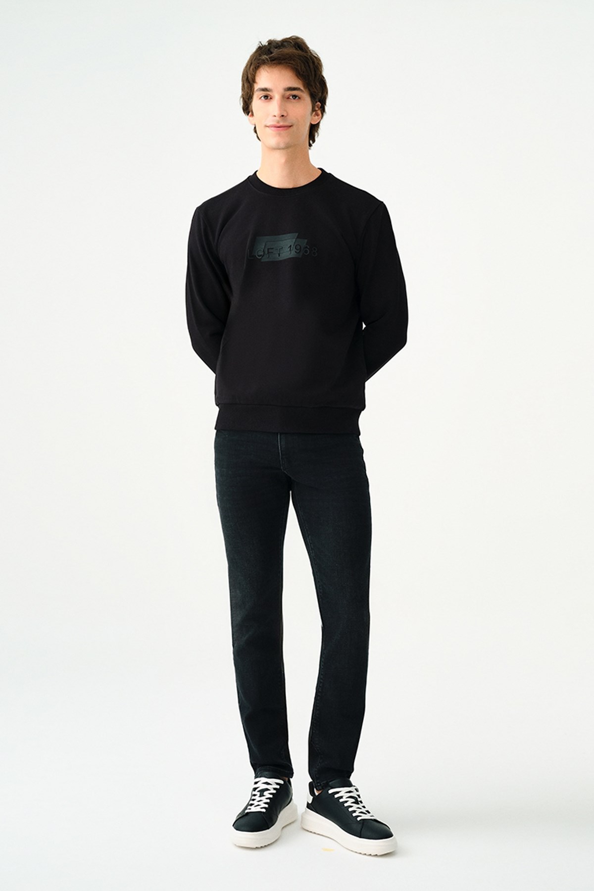 Loft Erkek Sweatshirt LF2037297 Siyah