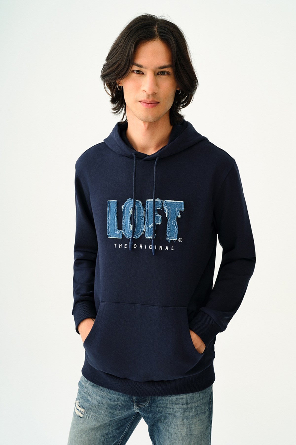 Loft Erkek Sweatshirt LF2037306 Lacivert