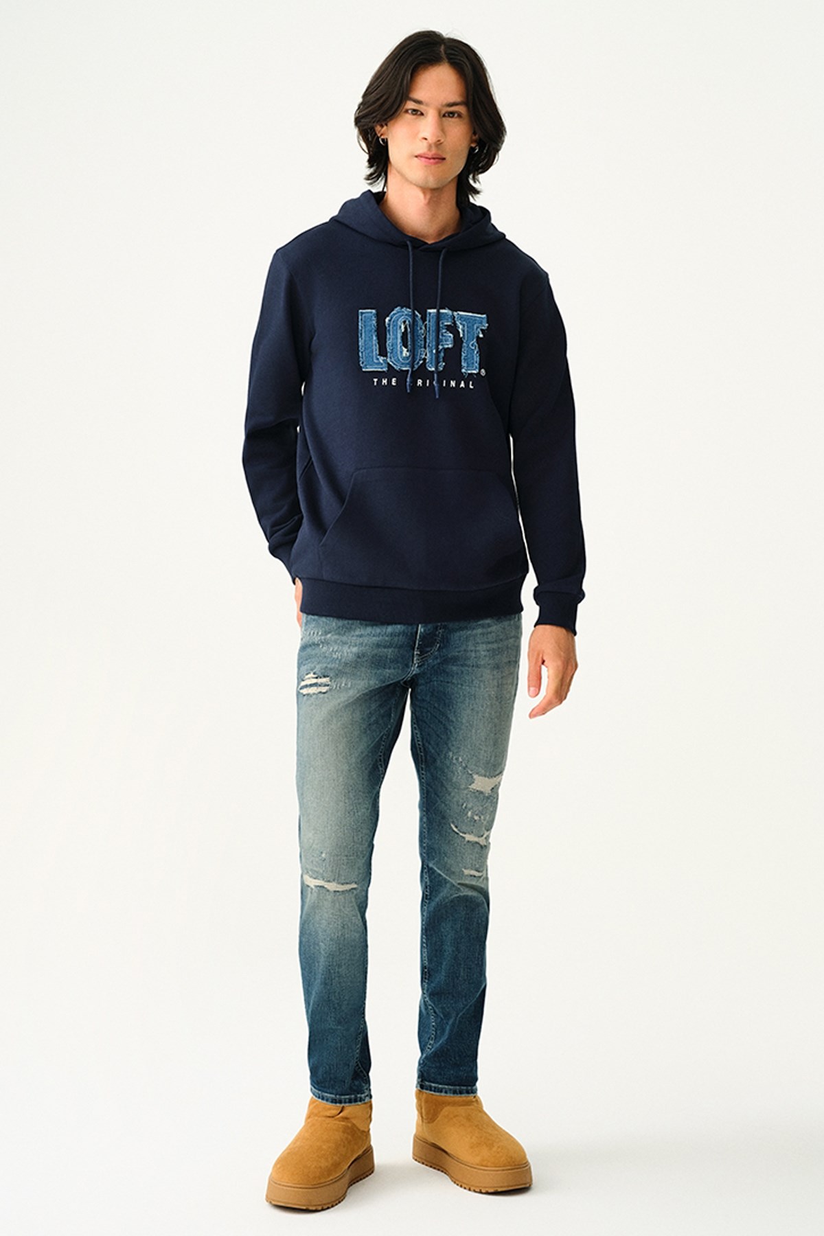 Loft Erkek Sweatshirt LF2037306 Lacivert