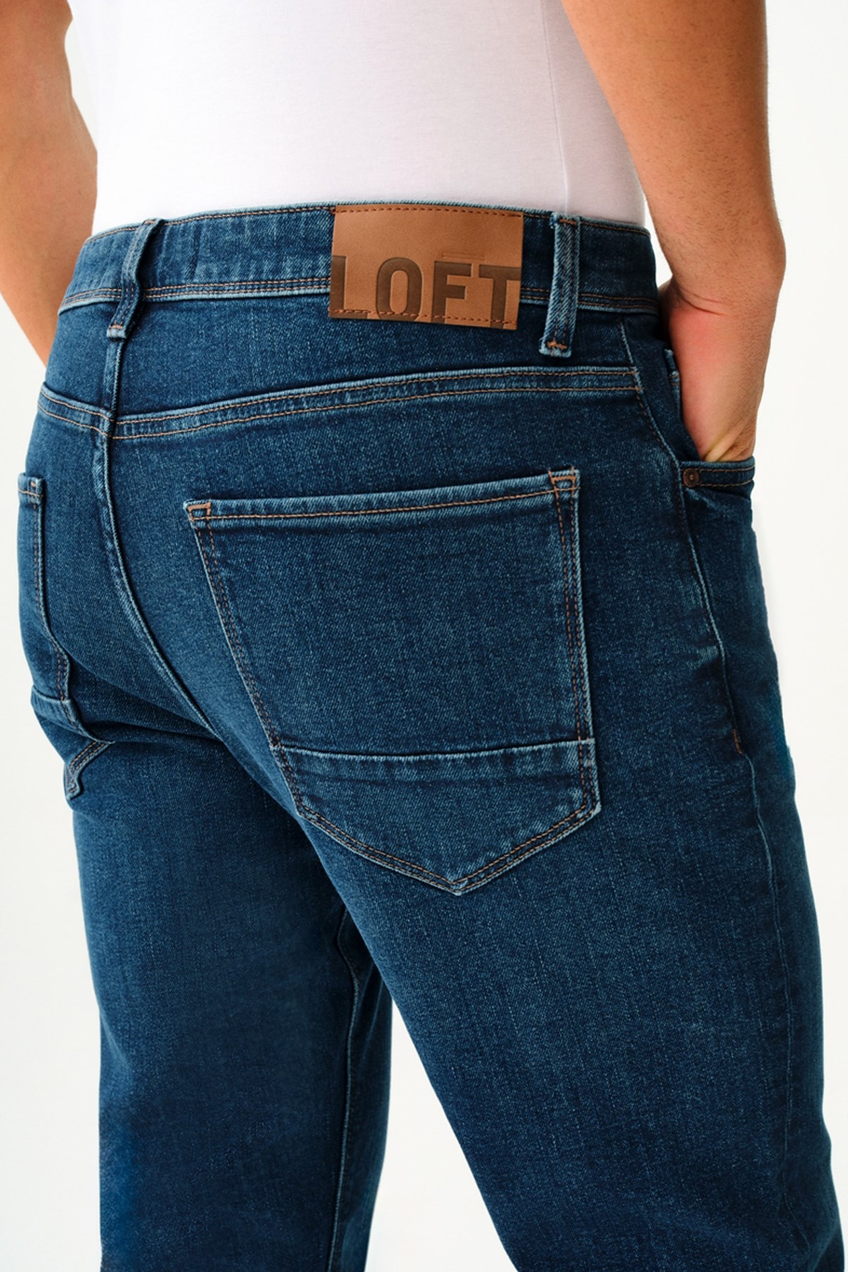 Loft Lukas Dark Erkek Jean Pantolon LF2037331 Lacivert