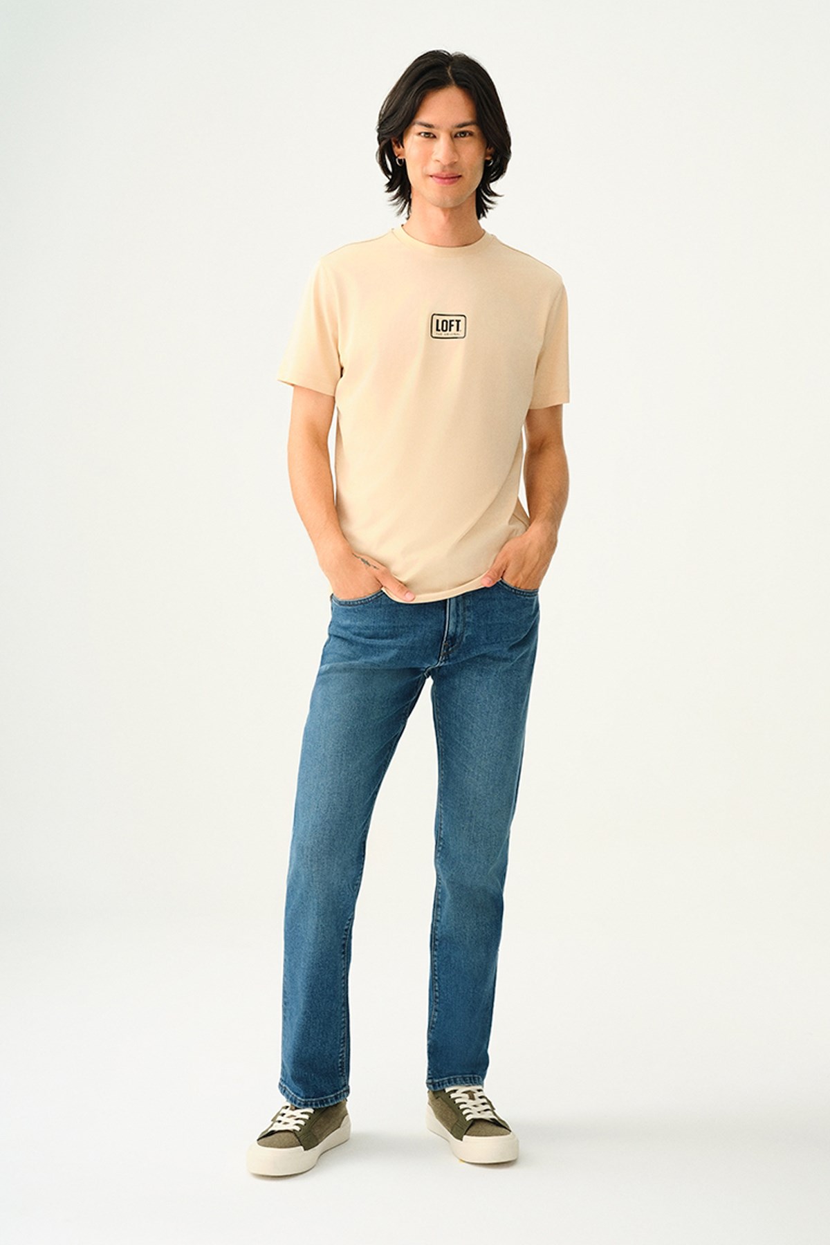 Loft Lukas Mid Erkek Jean Pantolon LF2037334 Mavi
