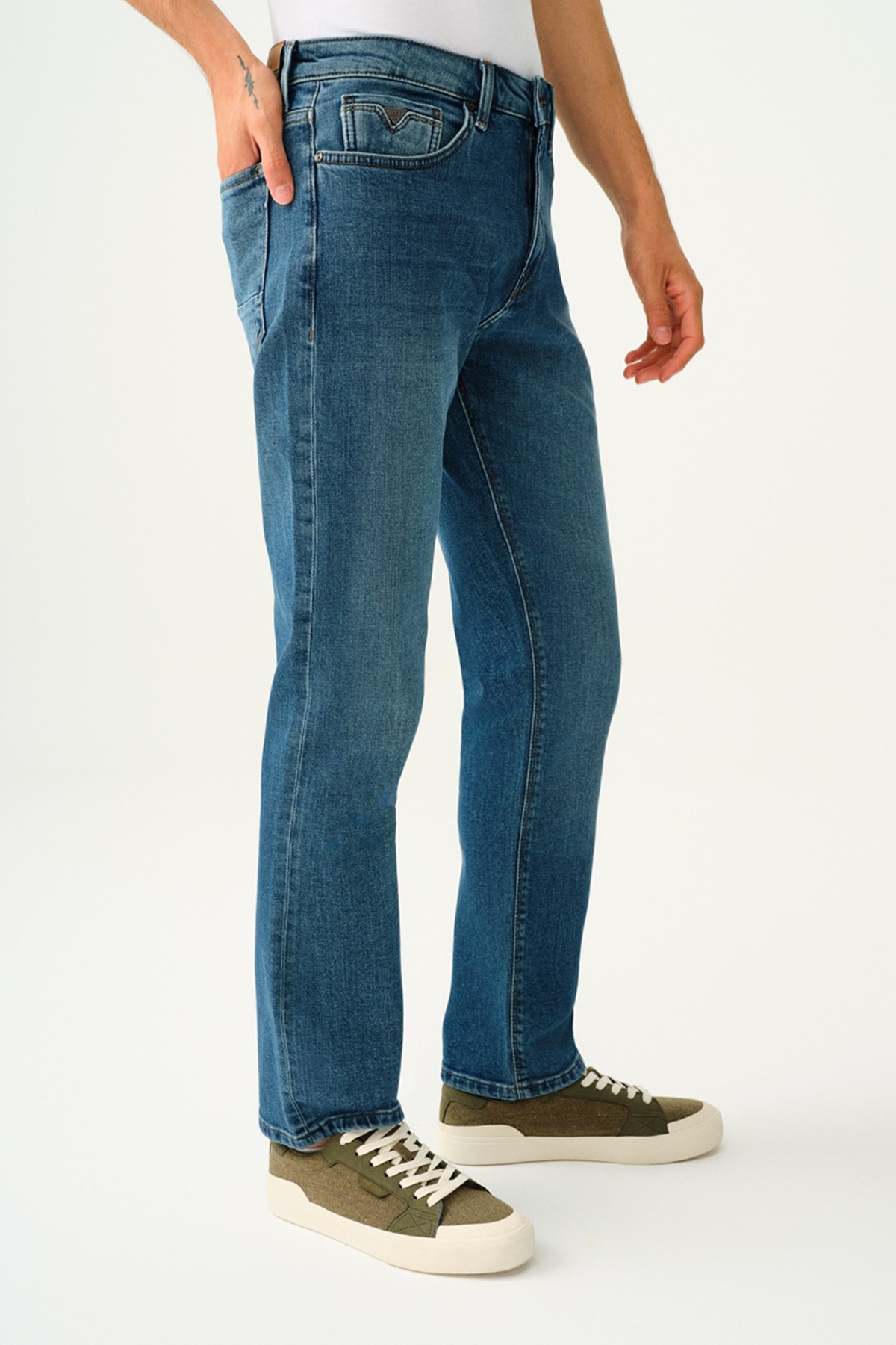 Loft Lukas Mid Erkek Jean Pantolon LF2037334 Mavi