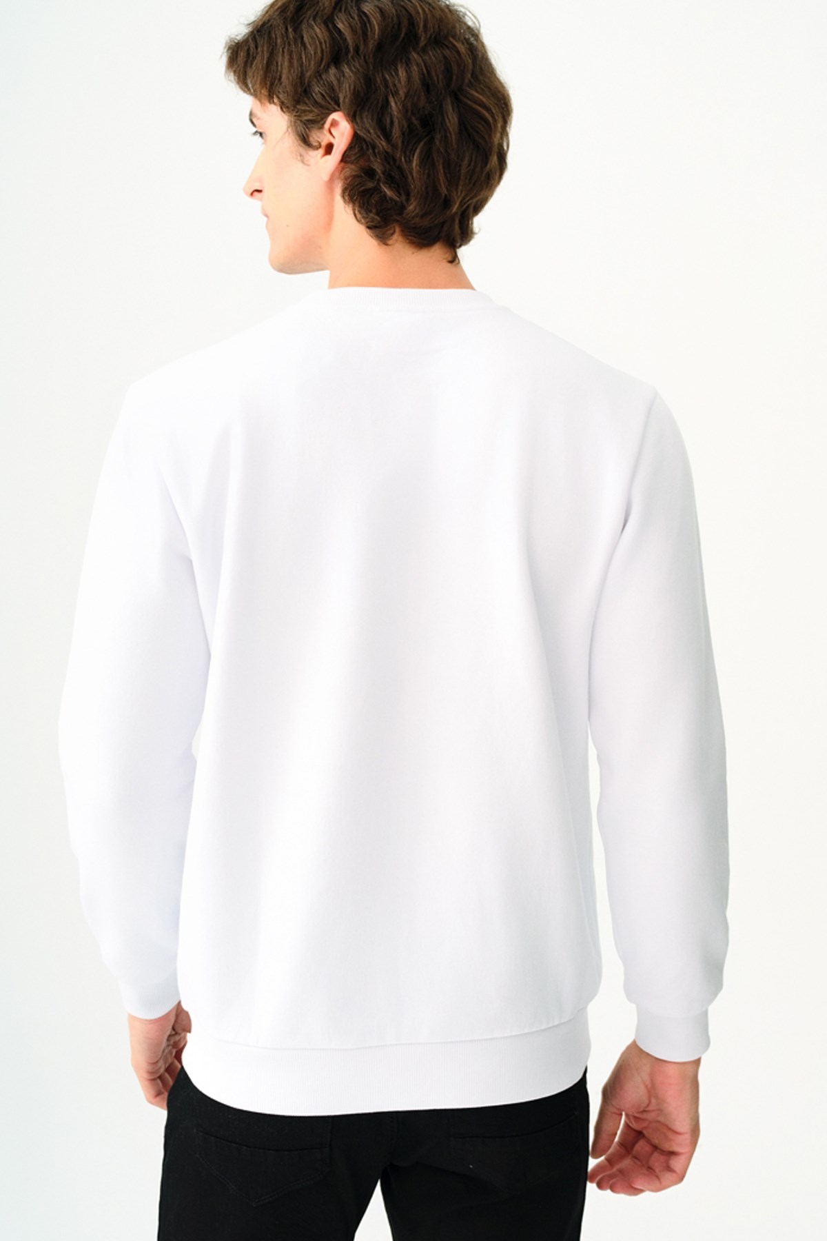 Loft Erkek Sweatshirt LF2037363 Beyaz
