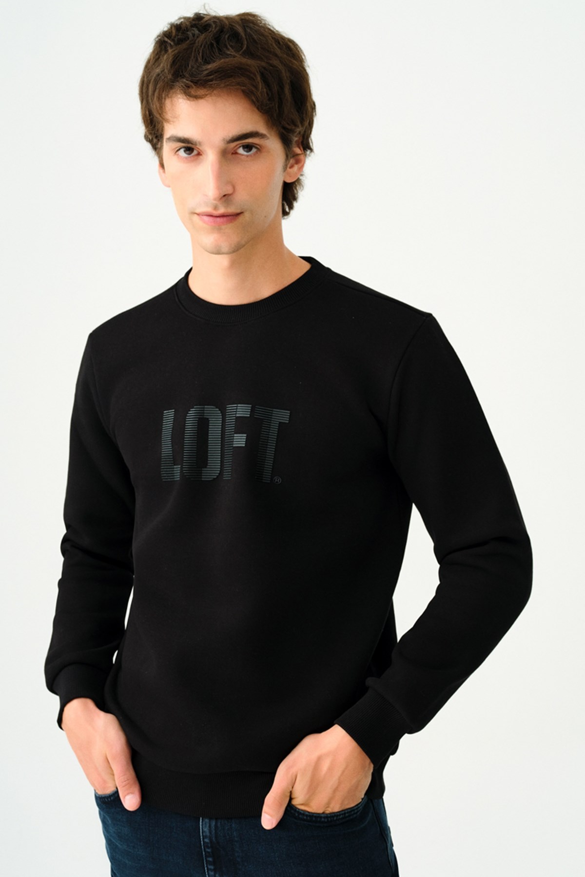 Loft Erkek Sweatshirt LF2037363 Siyah