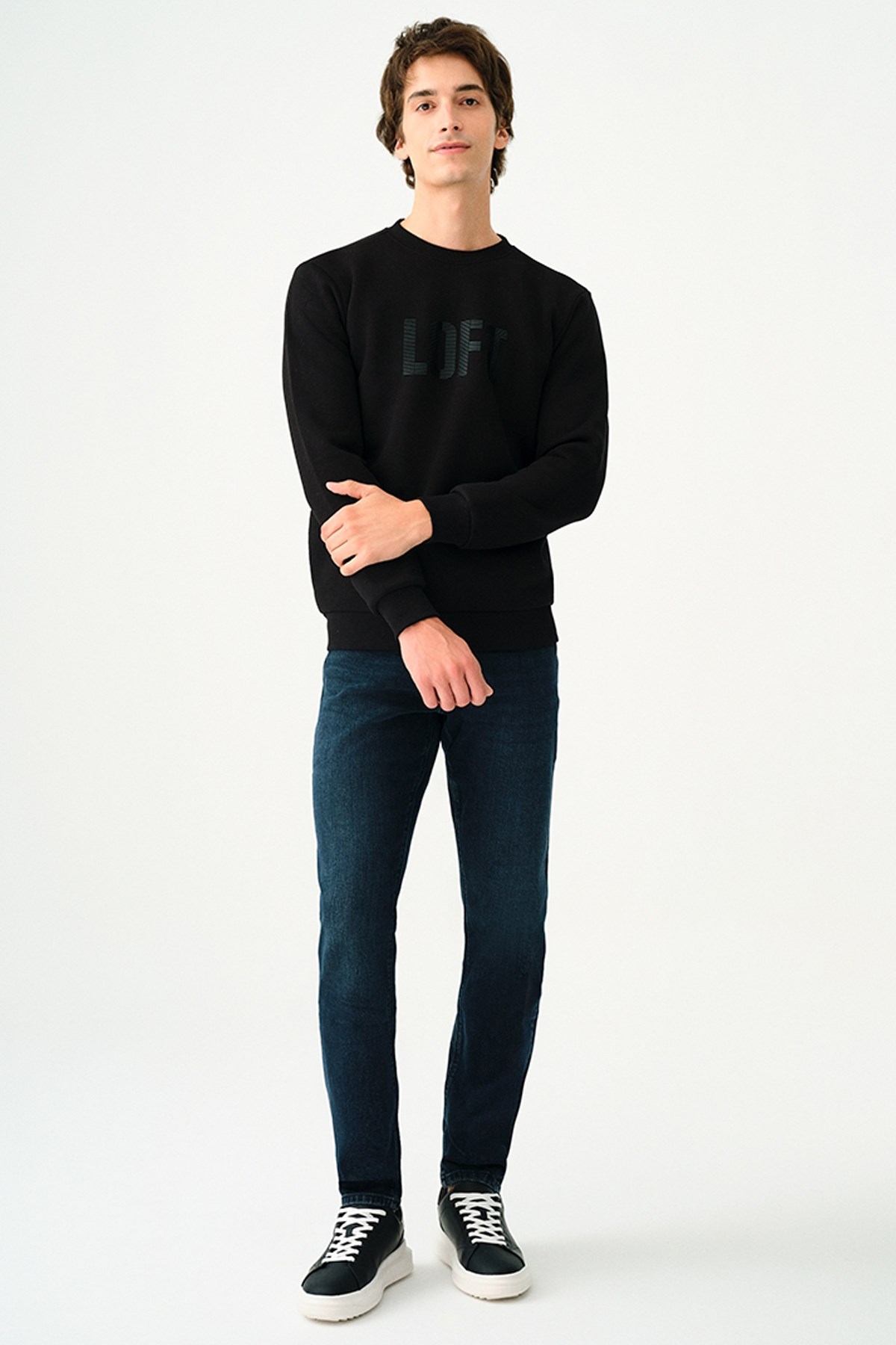 Loft Erkek Sweatshirt LF2037363 Siyah