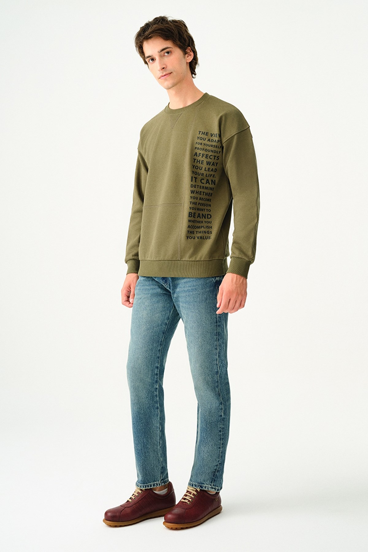 Loft Erkek Sweatshirt LF2037382 Haki