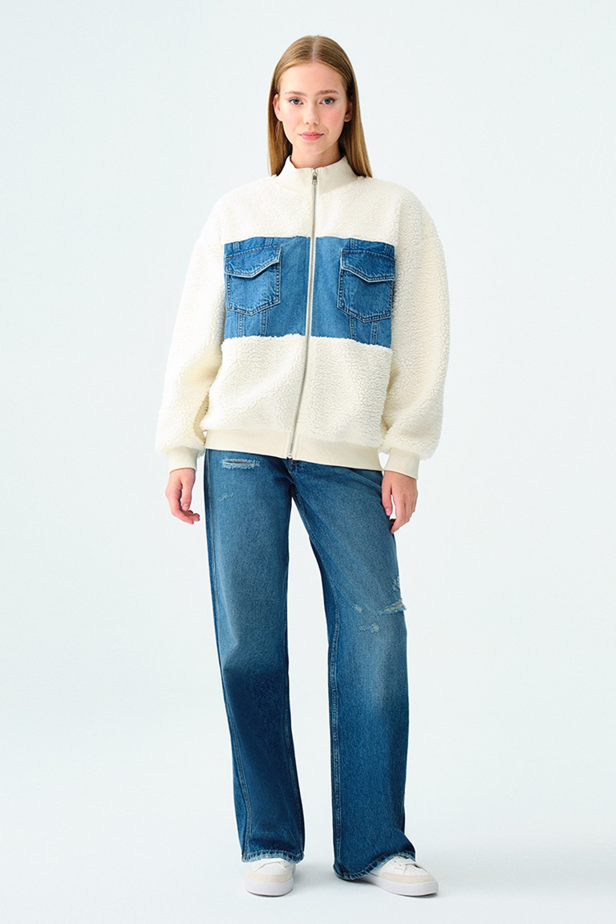 Loft Kadın Sweatshirt LF2037393 Beyaz