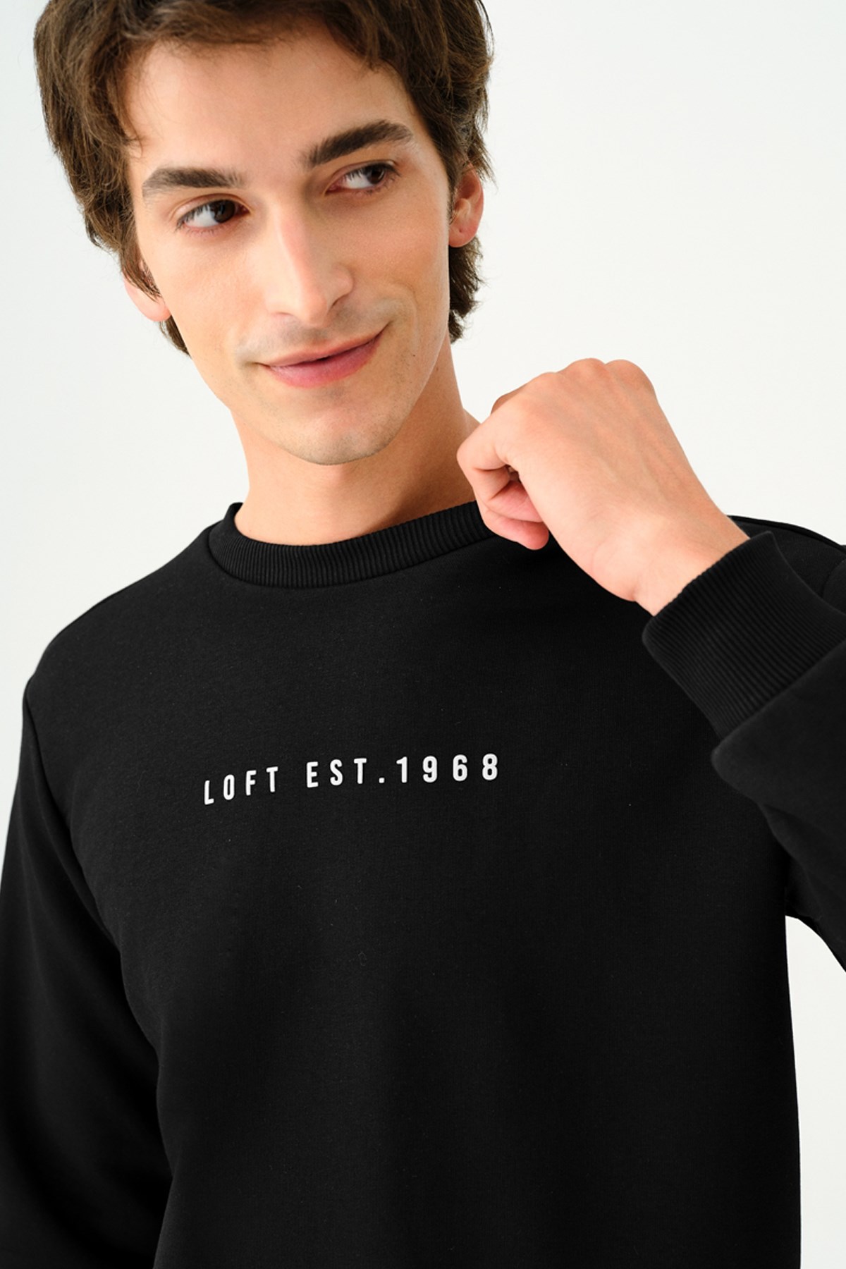 Loft Erkek Sweatshirt LF2037398 Siyah
