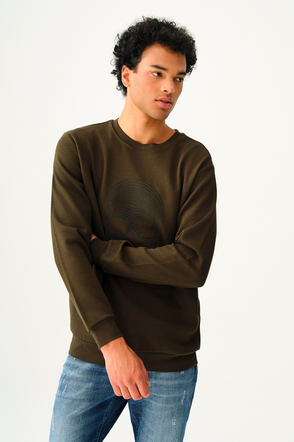 Loft Erkek Sweatshirt LF2037422 Haki