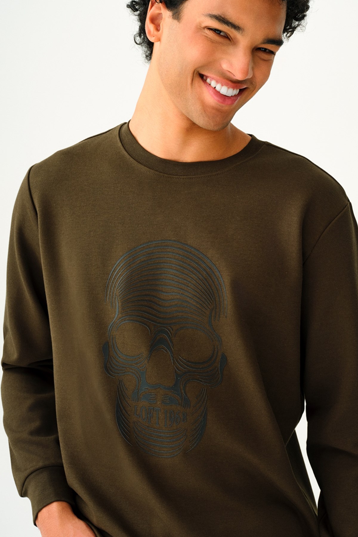Loft Erkek Sweatshirt LF2037422 Haki