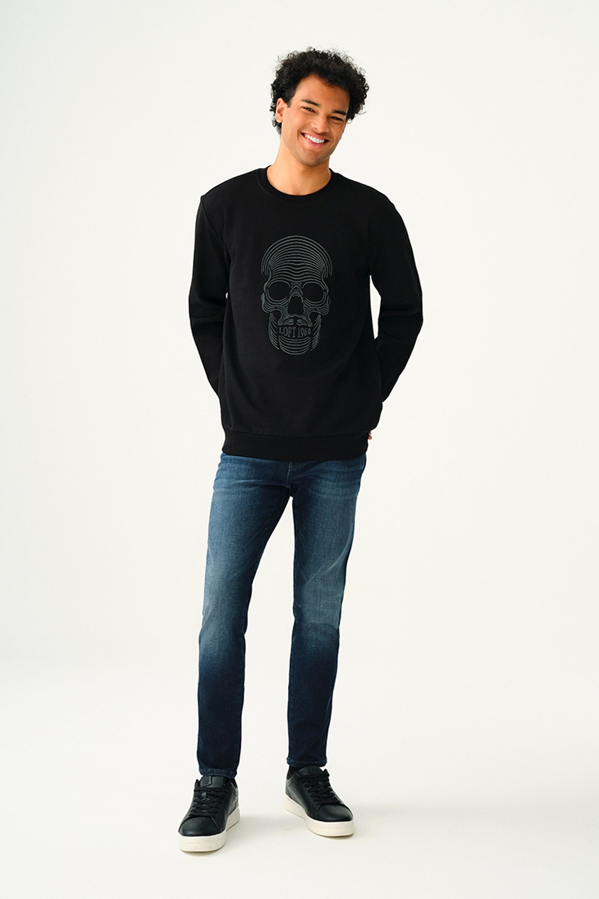 Loft Erkek Sweatshirt LF2037422 Siyah