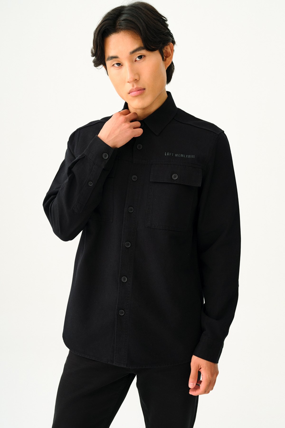 Loft Erkek Gömlek LF2037426 Siyah