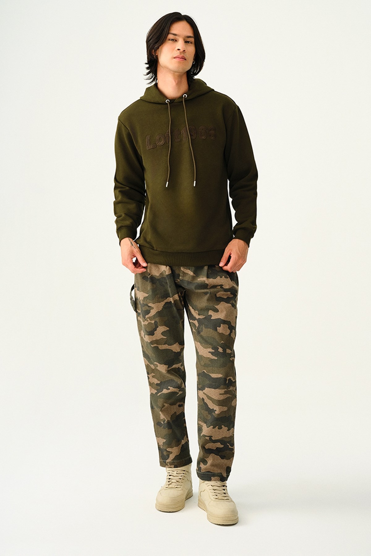 Loft Erkek Sweatshirt LF2037486 Haki