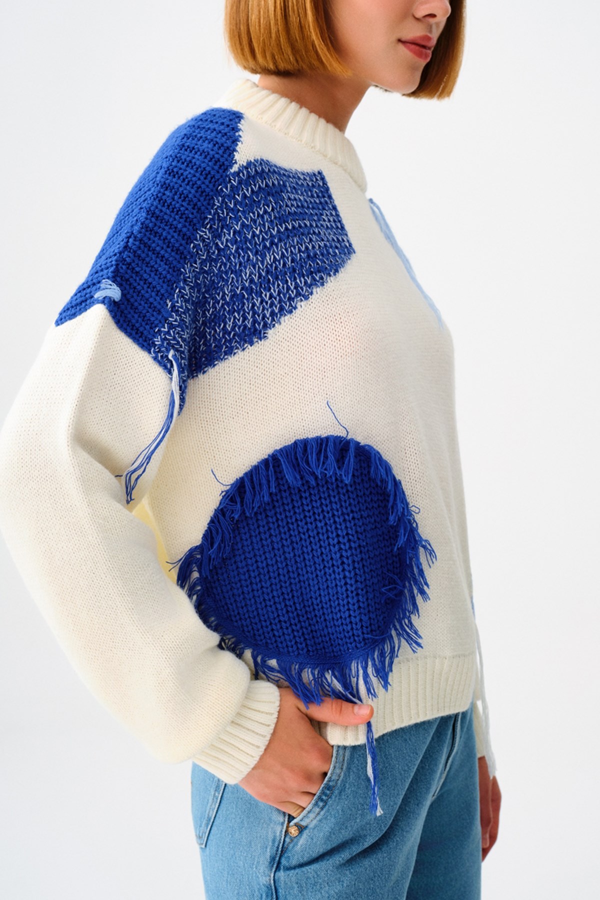 Loft Kadın Kazak LF2037519 Ekru