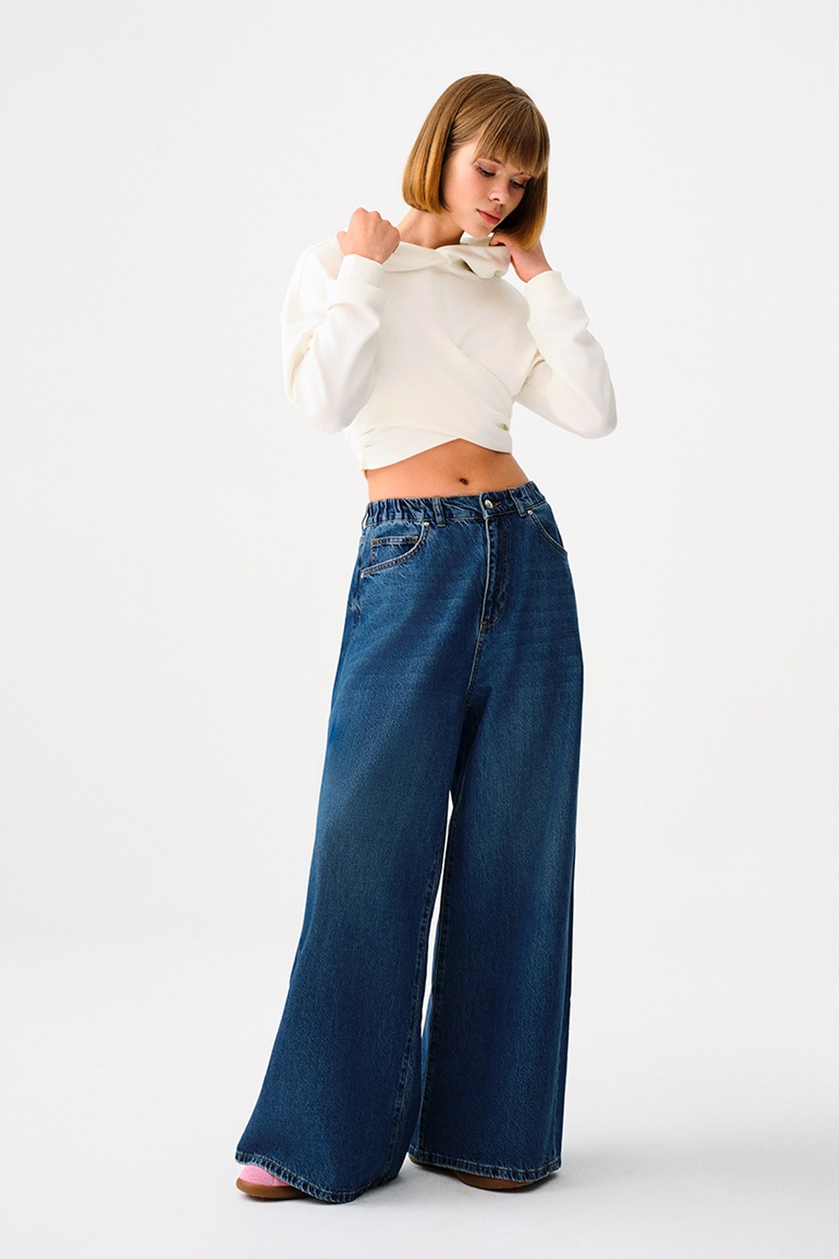 Loft Kadın Sweatshirt LF2037530 Ekru