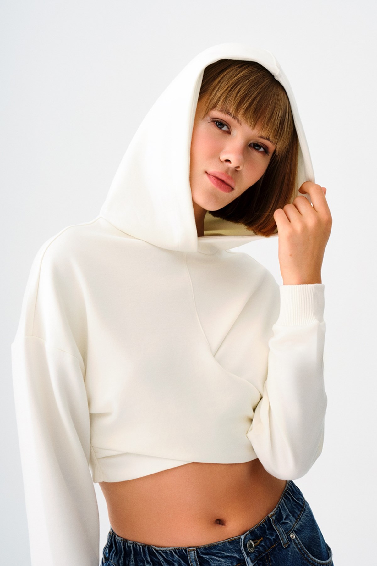Loft Kadın Sweatshirt LF2037530 Ekru