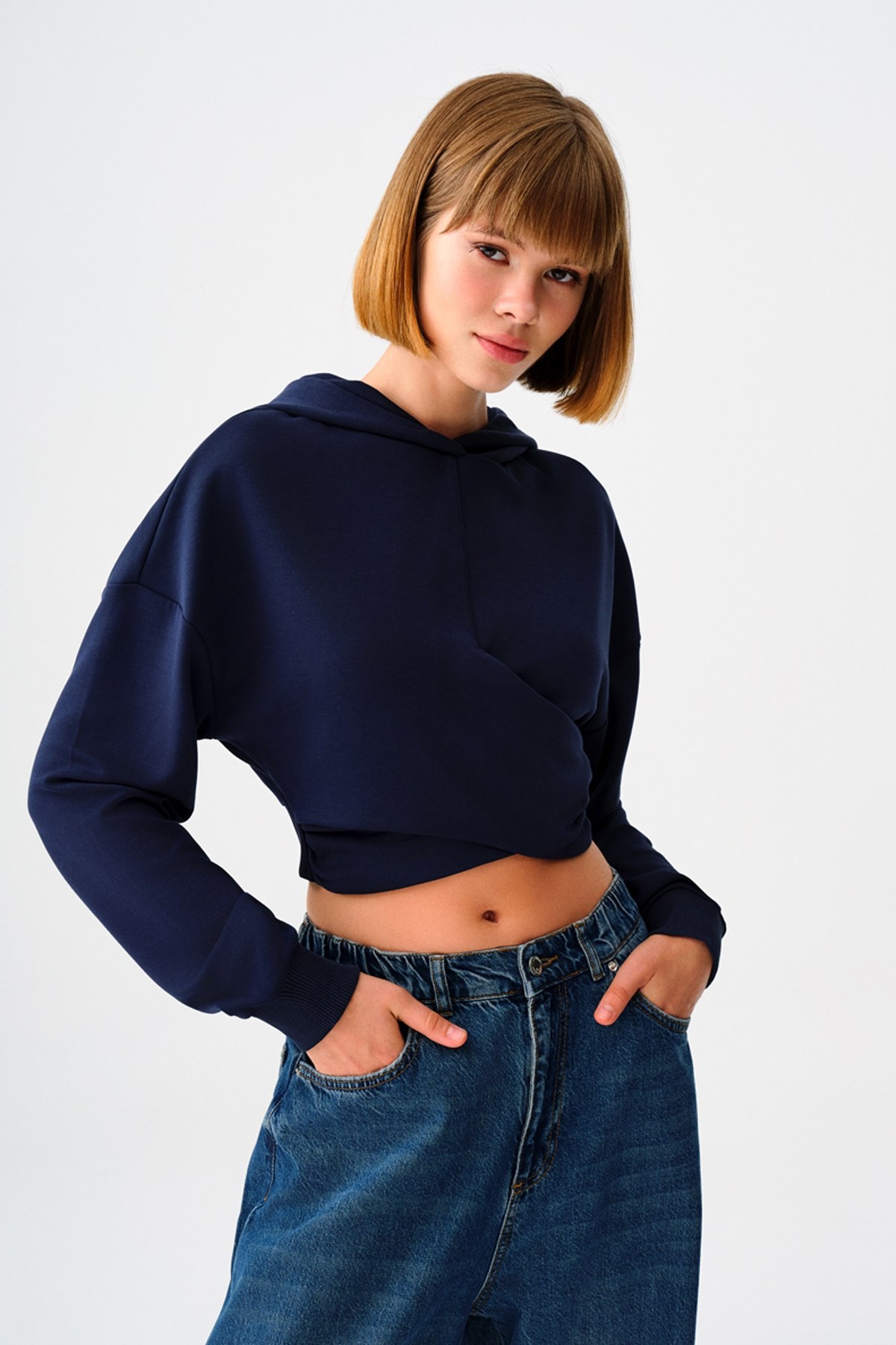 Loft Kadın Sweatshirt LF2037530 Lacivert