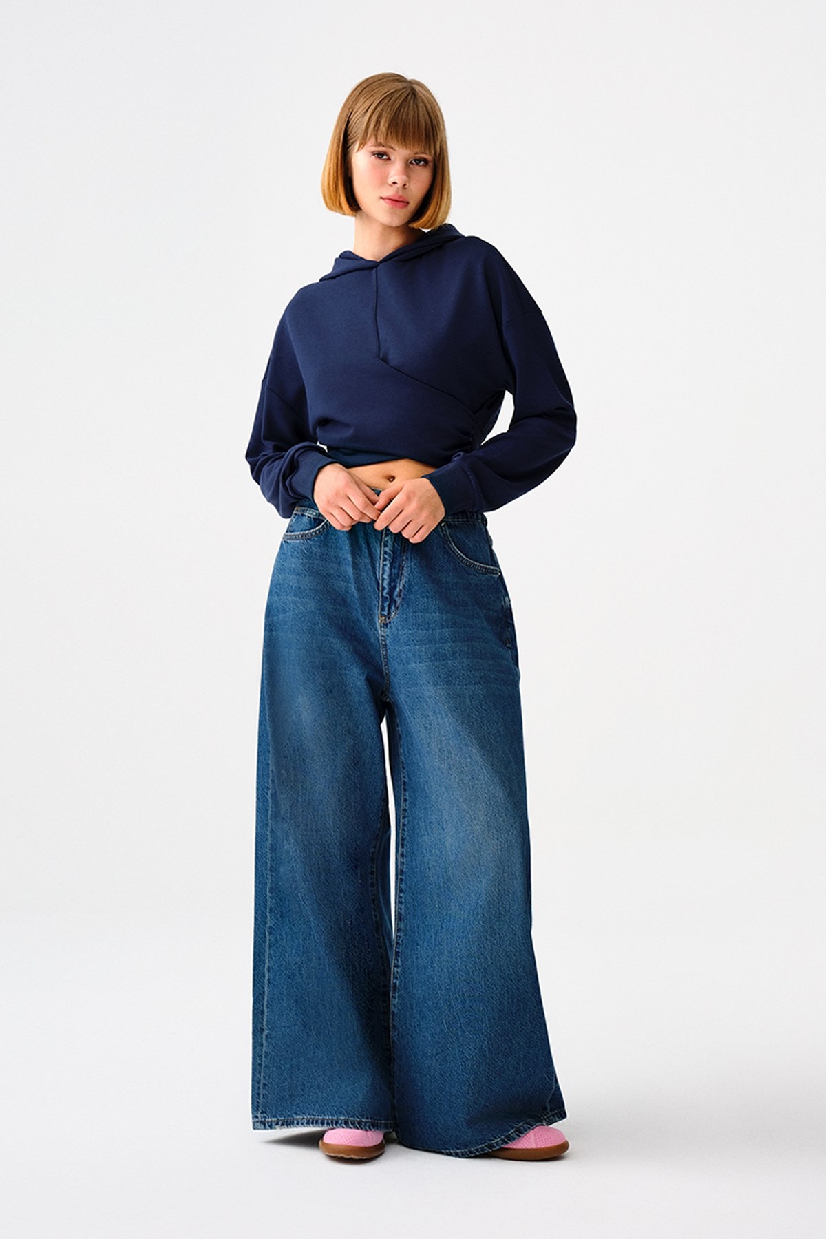 Loft Kadın Sweatshirt LF2037530 Lacivert