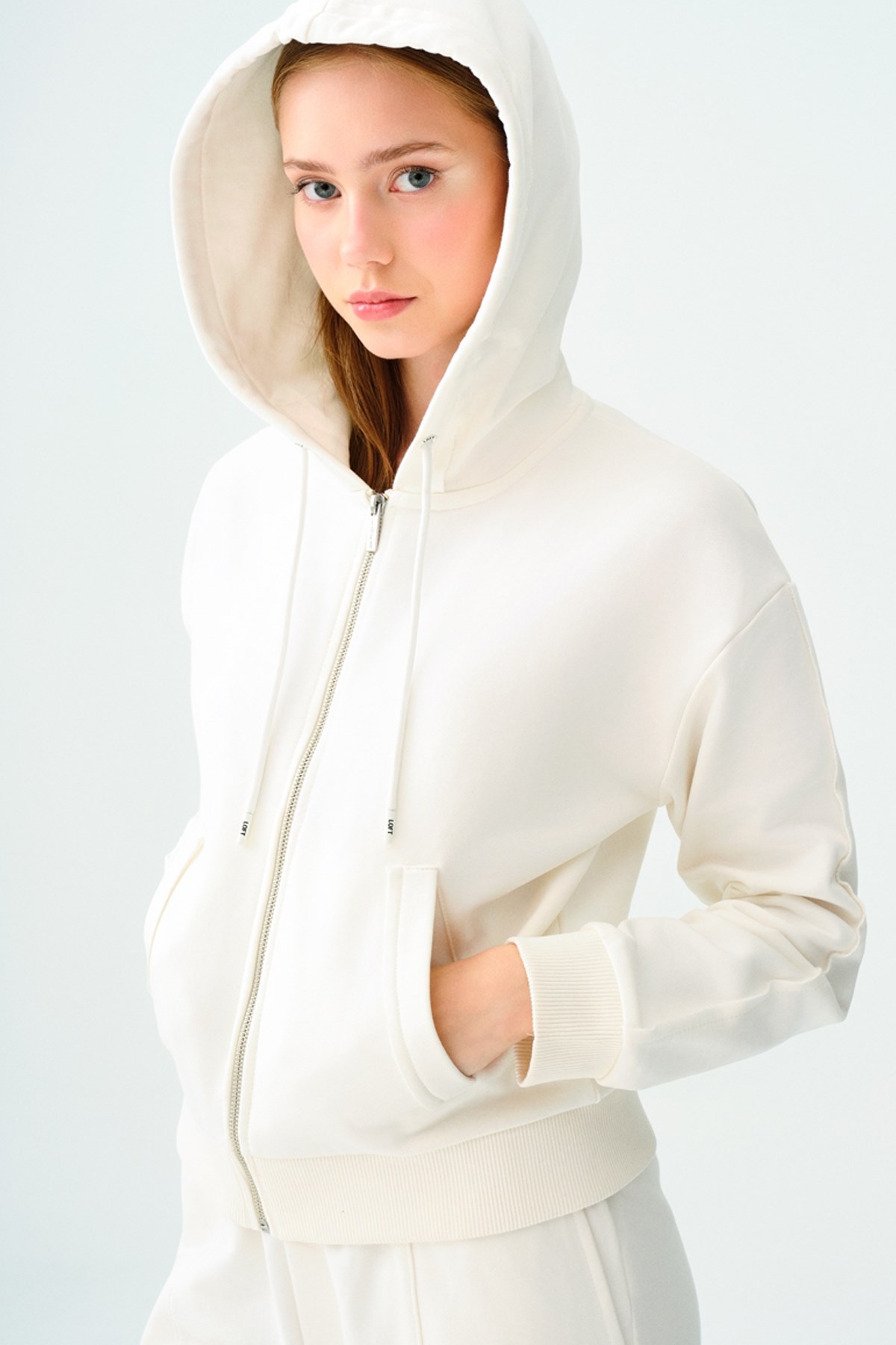Loft Kadın Sweatshirt LF2037636 Ekru
