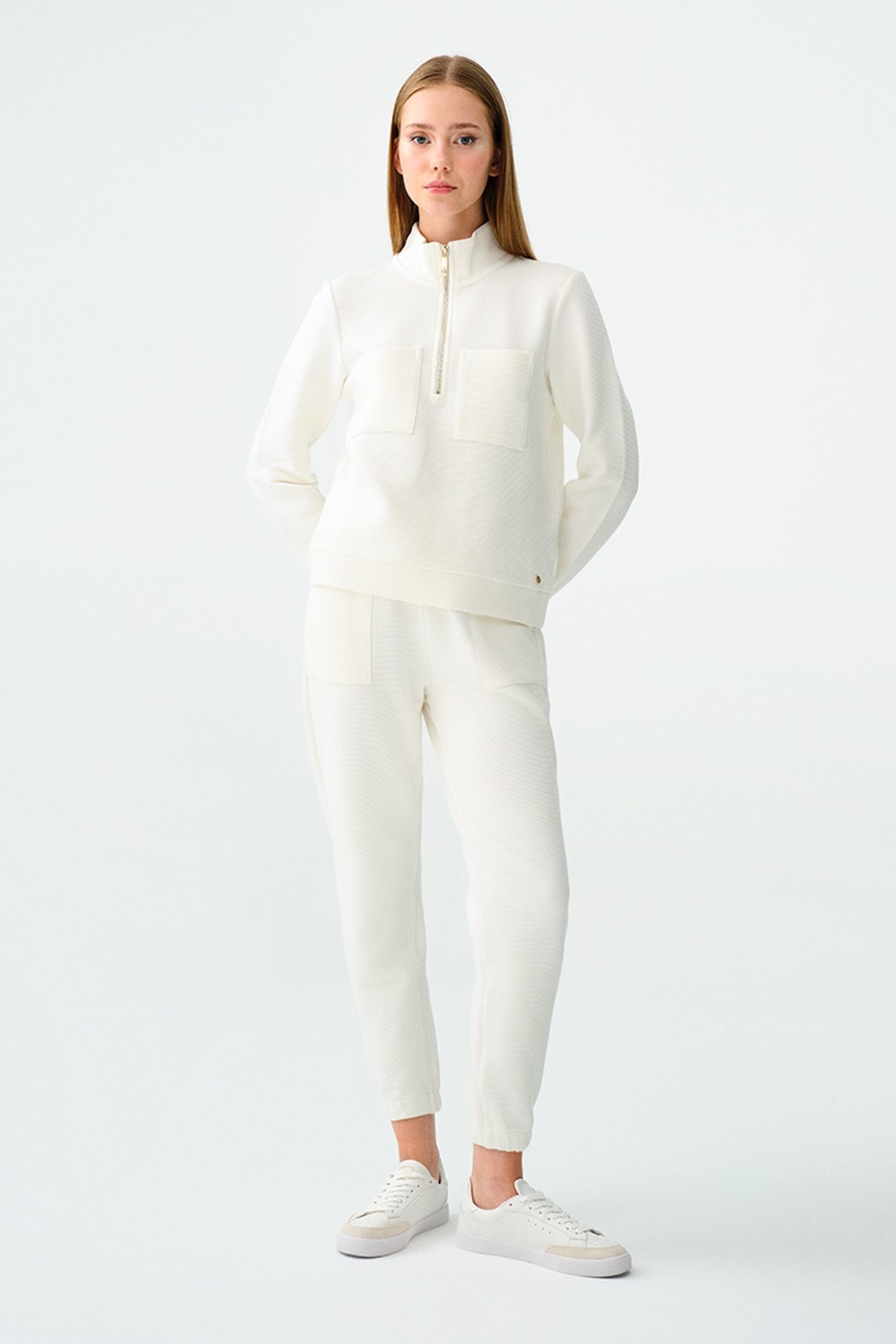 Loft Kadın Sweatshirt LF2037638 Ekru