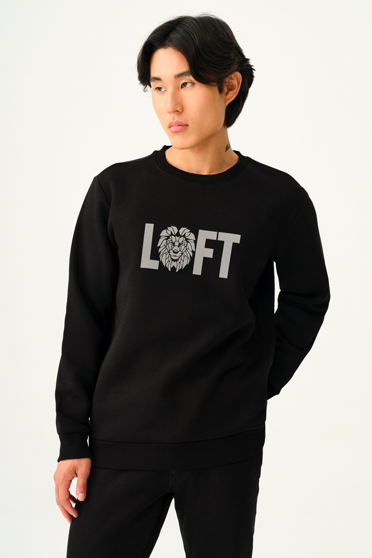 Loft Erkek Sweatshirt LF2037693 Siyah