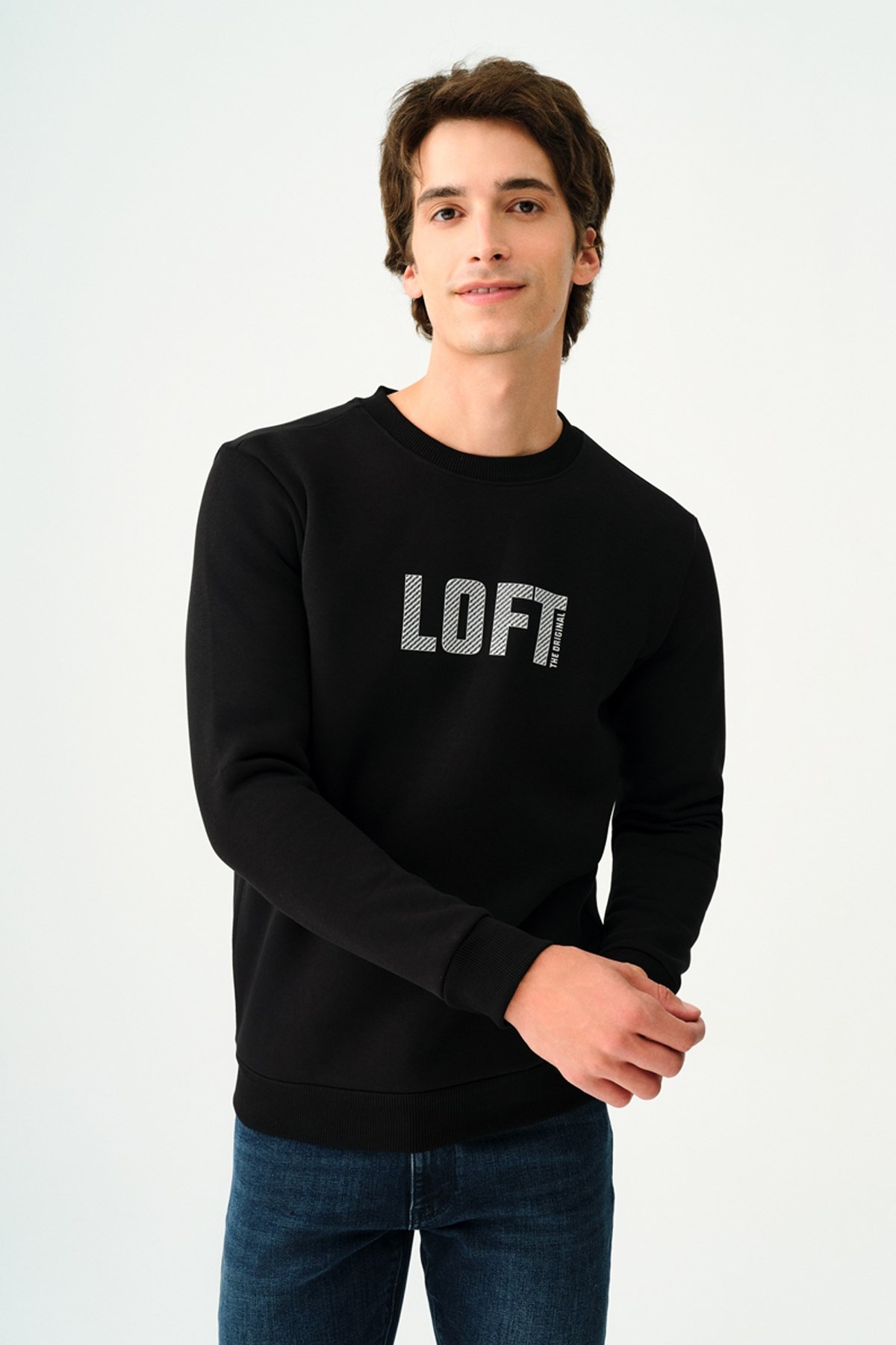 Loft Erkek Sweatshirt LF2037697 Beyaz