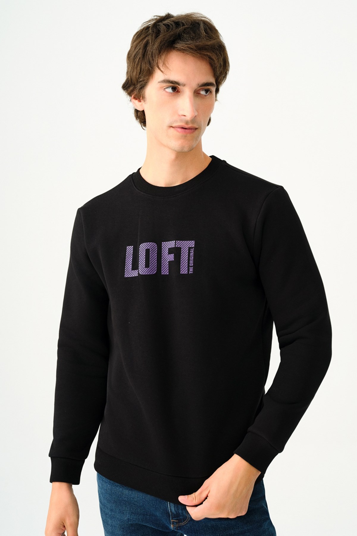 Loft Erkek Sweatshirt LF2037697 Mor