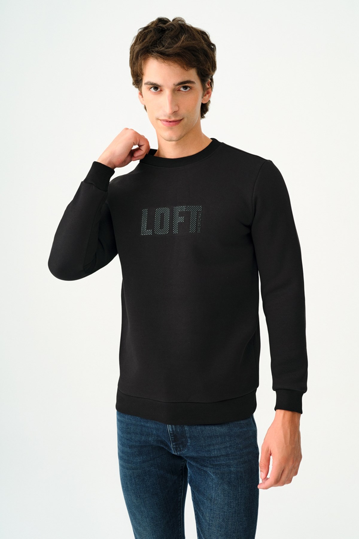 Loft Erkek Sweatshirt LF2037697 Siyah
