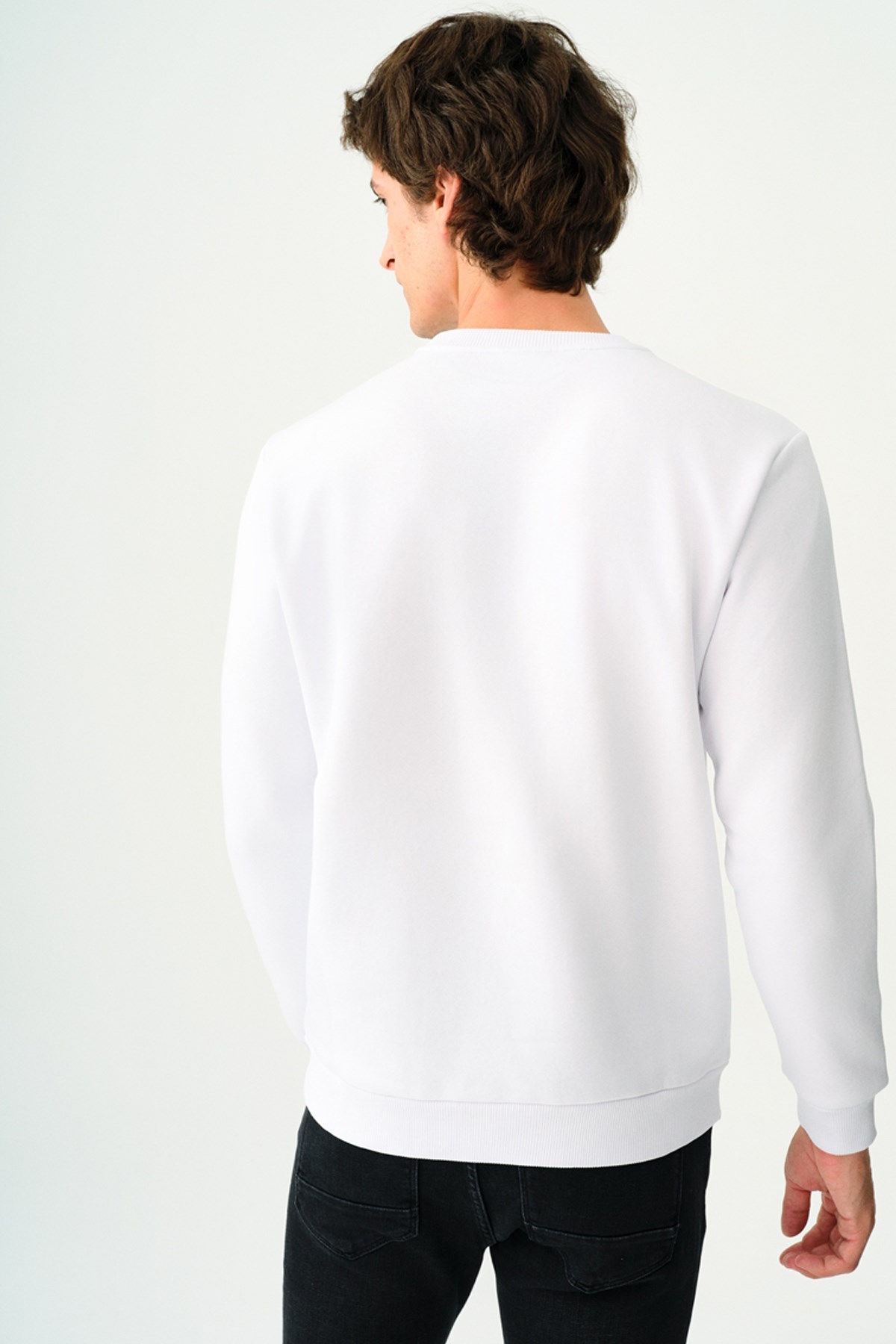 Loft Erkek Sweatshirt LF2037698 Beyaz