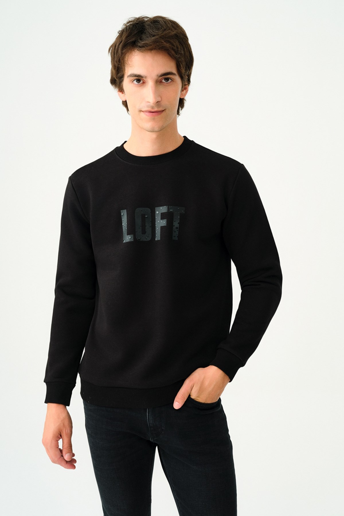 Loft Erkek Sweatshirt LF2037698 Siyah