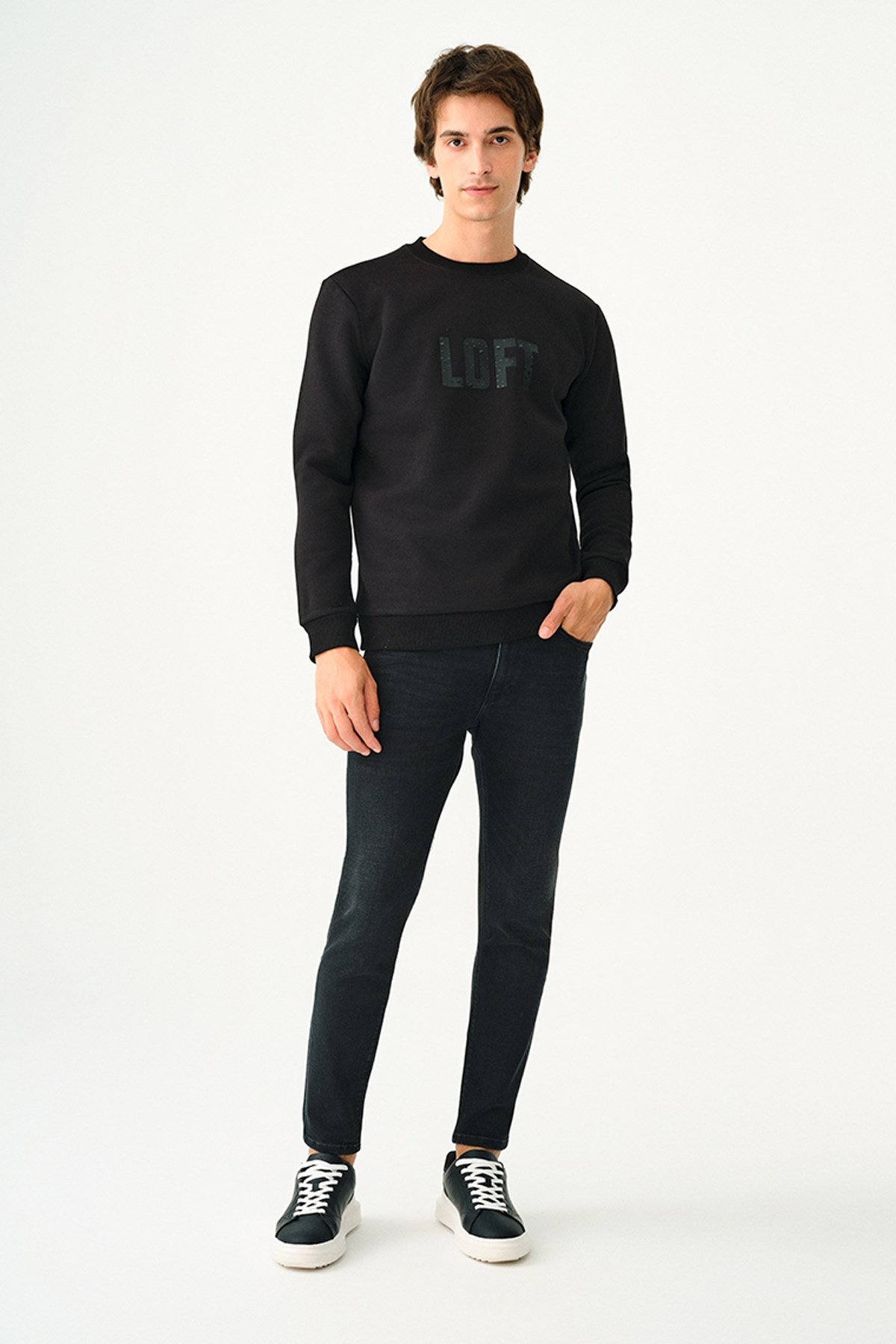 Loft Erkek Sweatshirt LF2037698 Siyah
