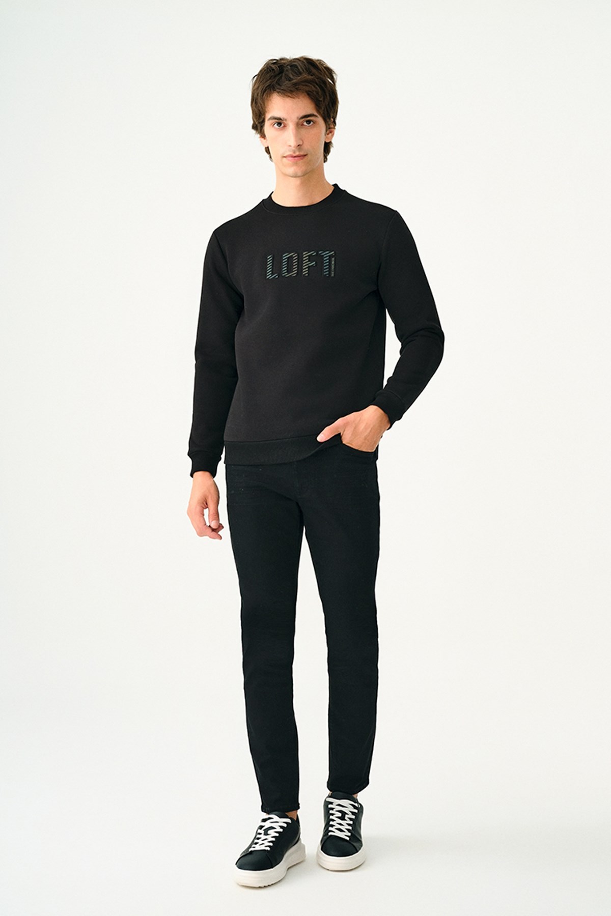 Loft Erkek Sweatshirt LF2037699 Siyah
