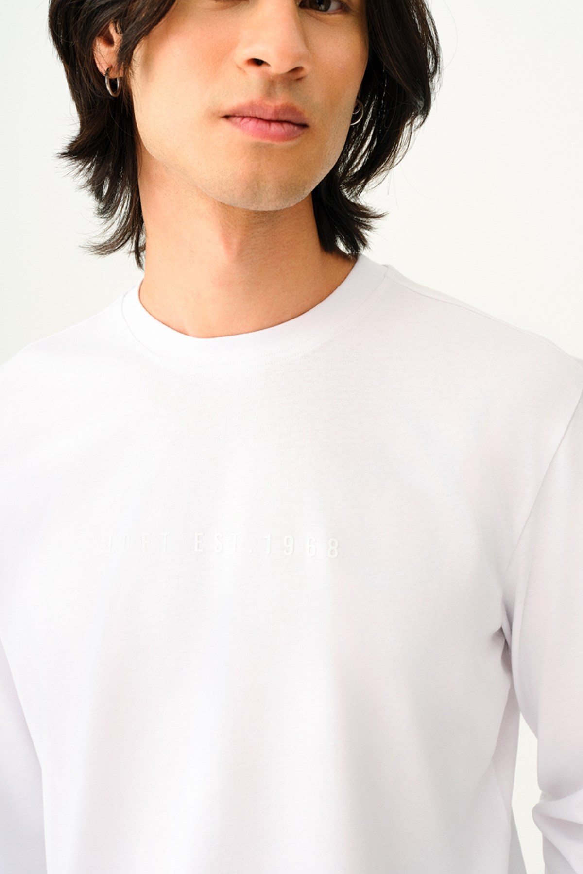 Loft Erkek Sweatshirt LF2037825 Beyaz