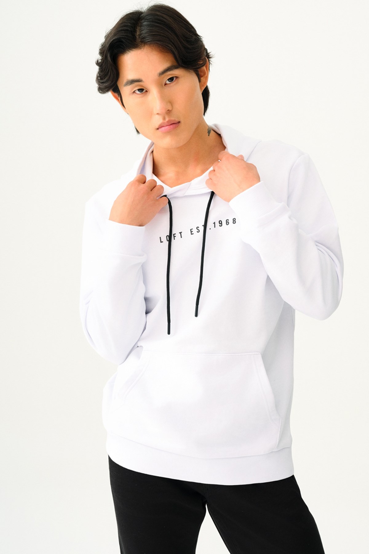 Loft Erkek Sweatshirt LF2038143 Beyaz