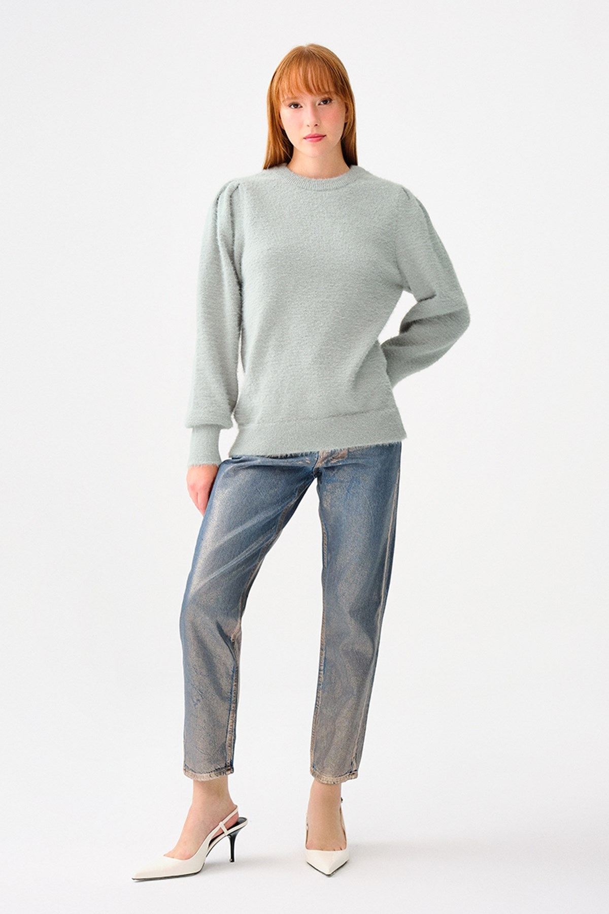 Loft Kadın Kazak LF2038152 Yeşil