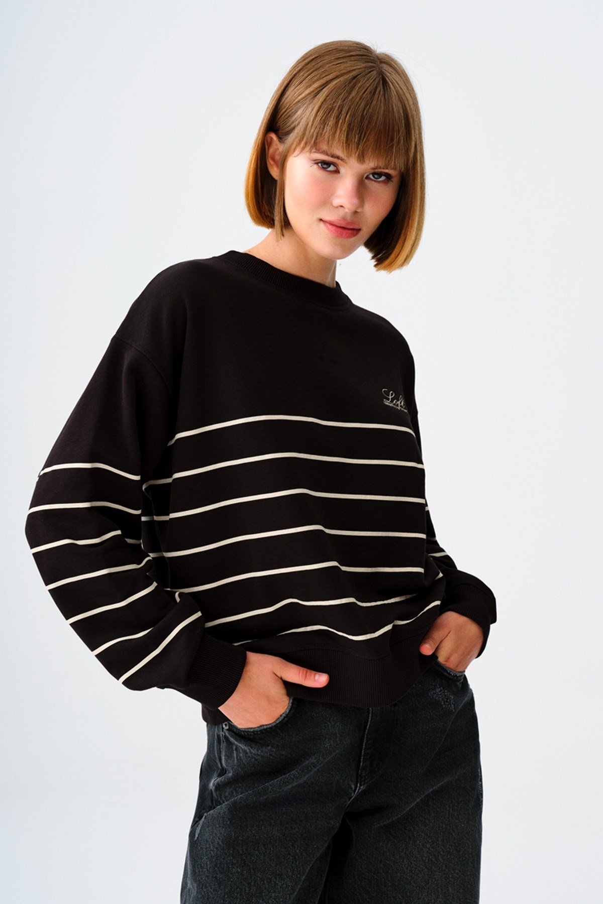 Loft Kadın Sweatshirt LF2038205 Siyah