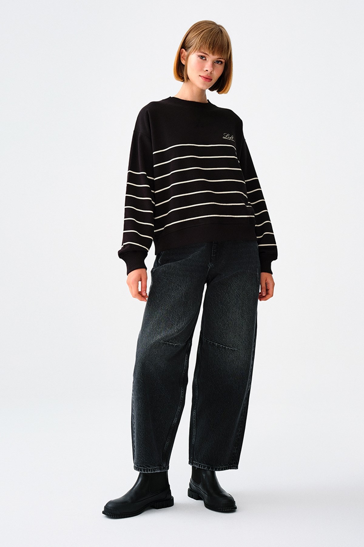 Loft Kadın Sweatshirt LF2038205 Siyah