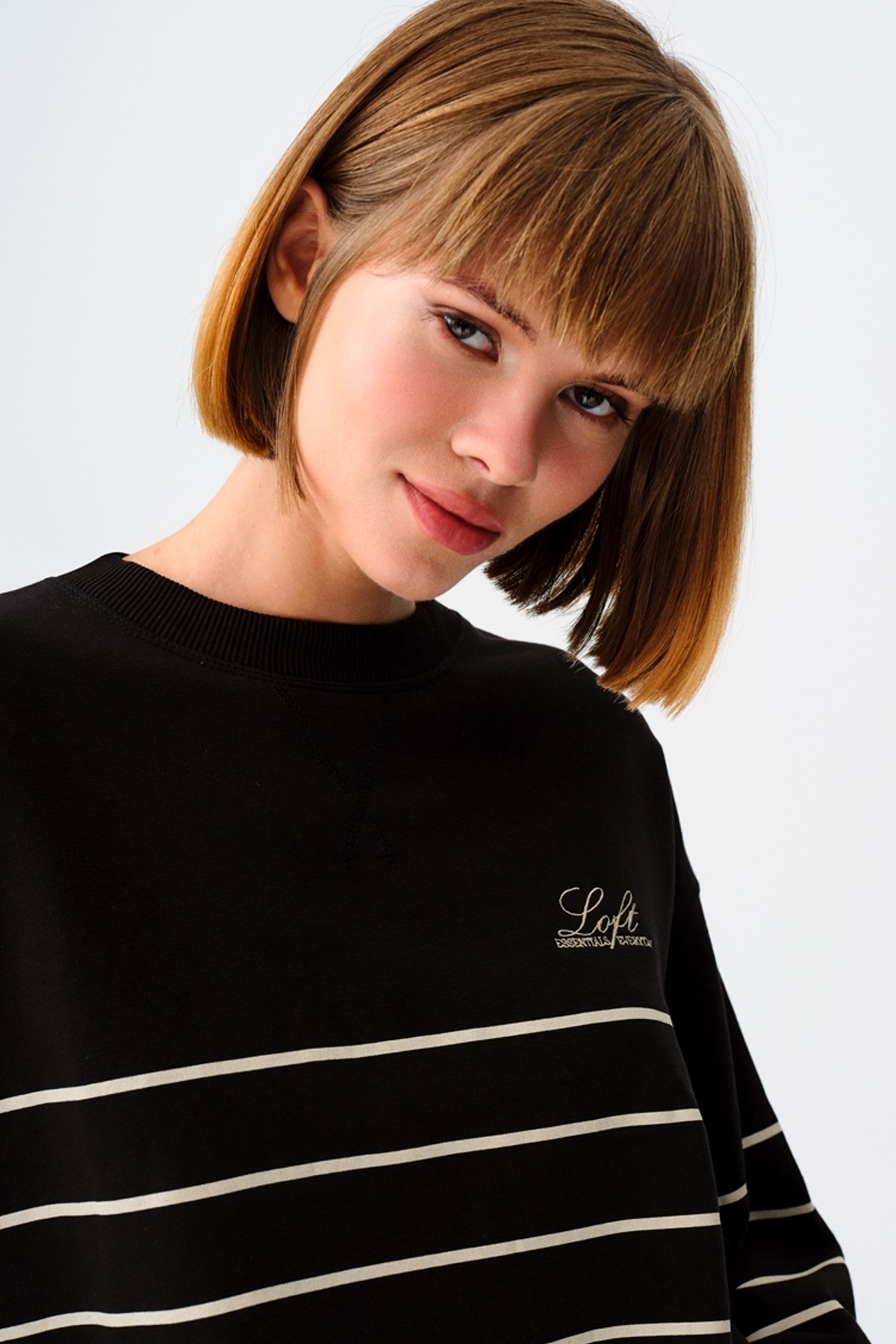Loft Kadın Sweatshirt LF2038205 Siyah