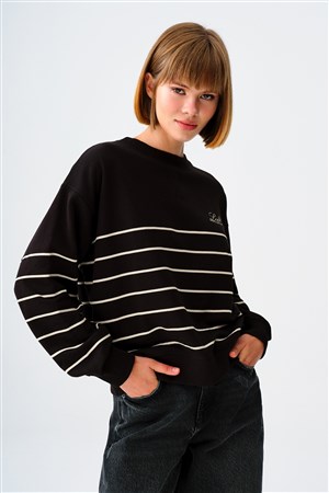 Loft Kadın Sweatshirt LF2038205 Siyah