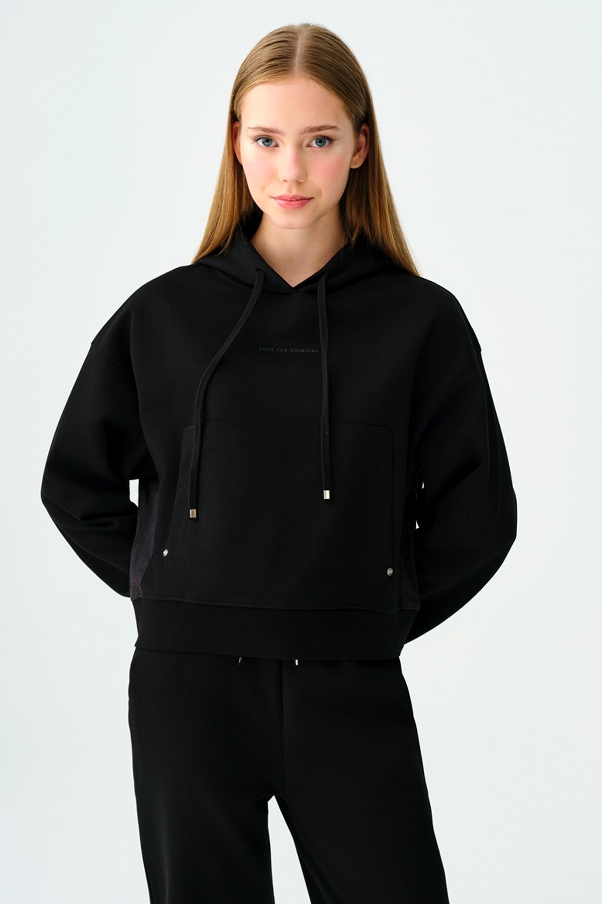 Loft Kadın Sweatshirt LF2038207 Siyah