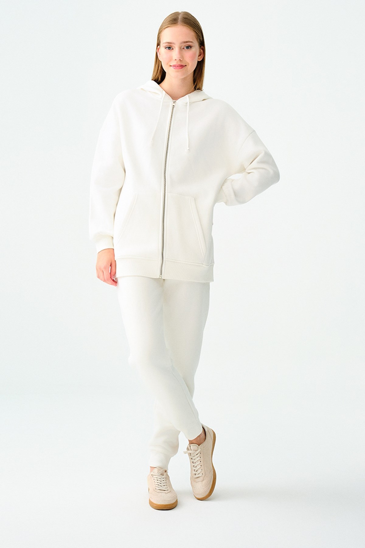 Loft Kadın Sweatshirt LF2038225 Ekru