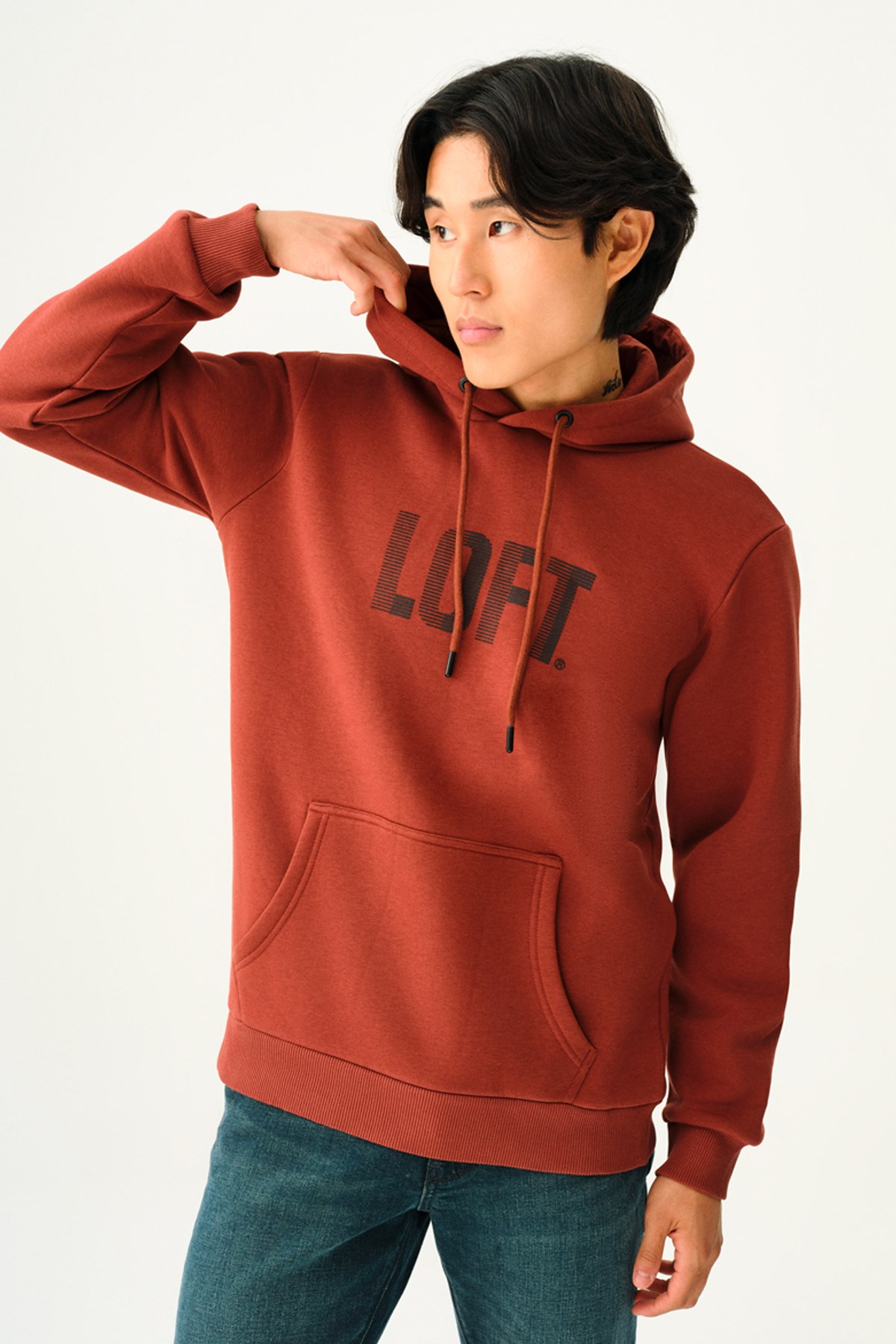 Loft Erkek Sweatshirt LF2038246 Kahverengi