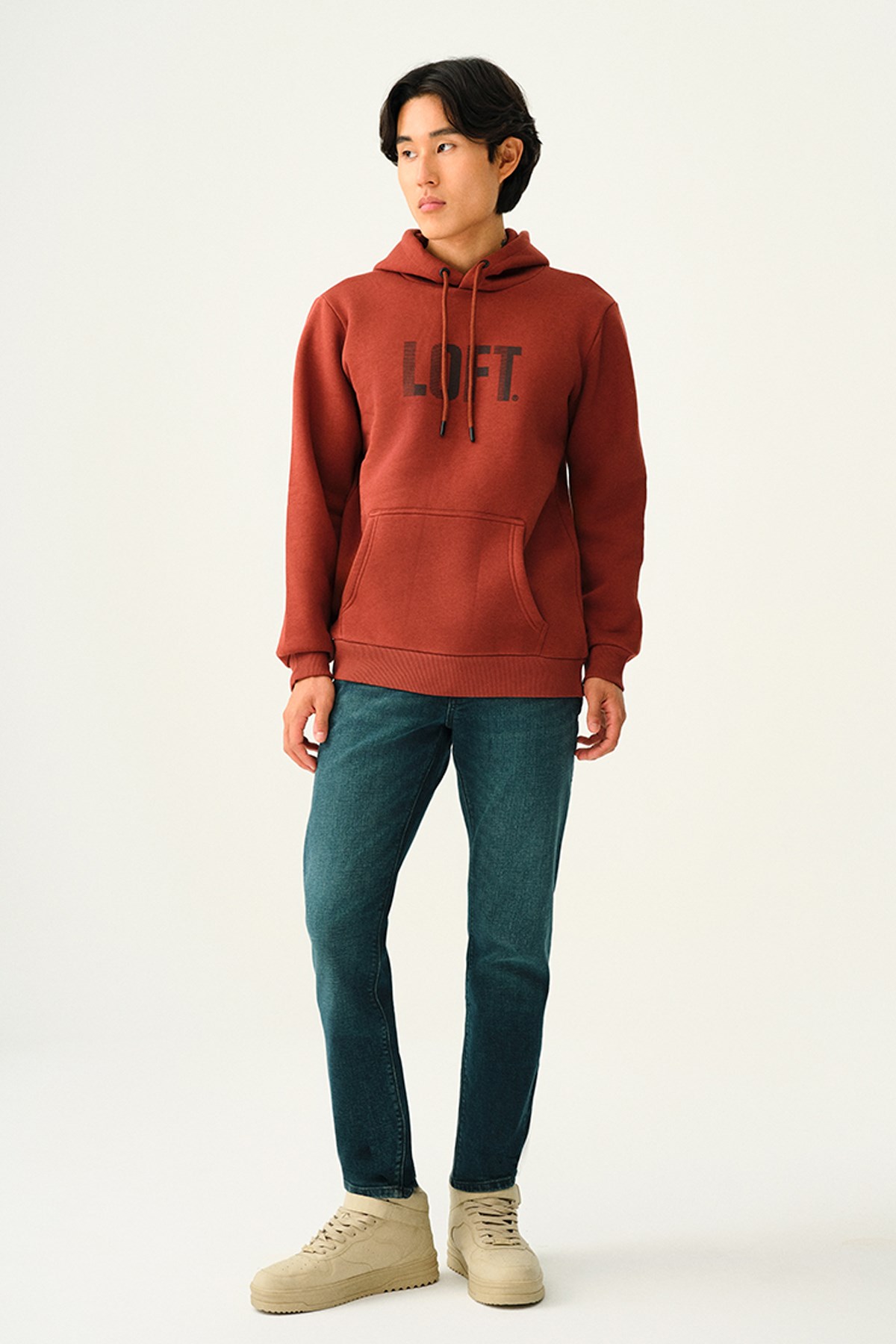 Loft Erkek Sweatshirt LF2038246 Kahverengi